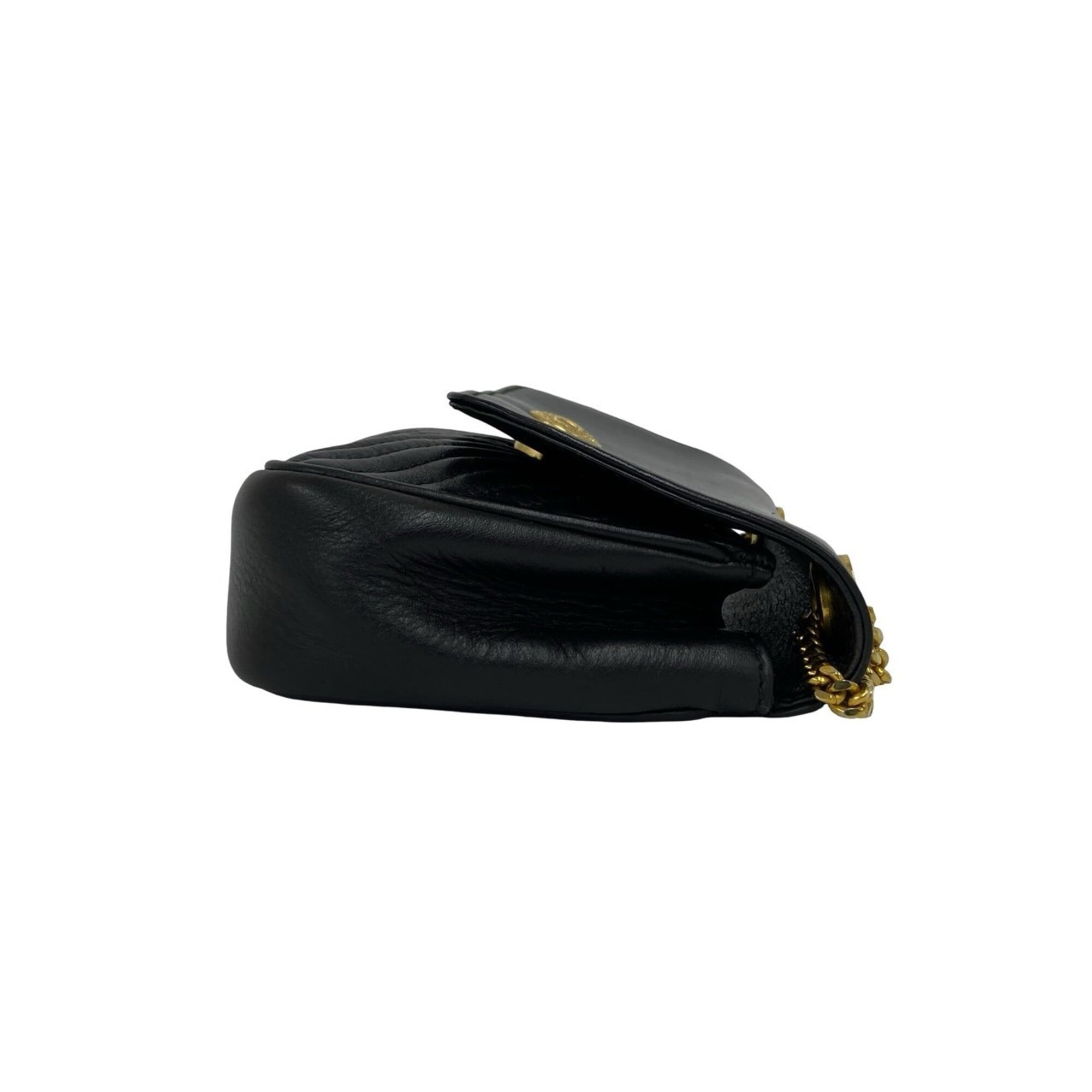Celine Black Leather Pochette Shoulder Bag (Pre-Owned)