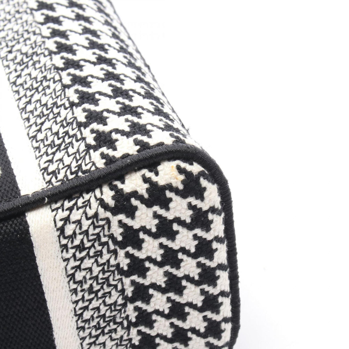 Christian Dior Black White Canvas Handbag (Pre-Owned)
