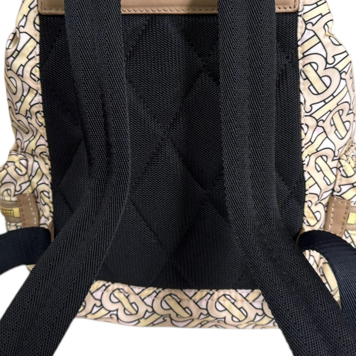 Burberry Beige Pink Nylon Backpack (Pre-Owned)