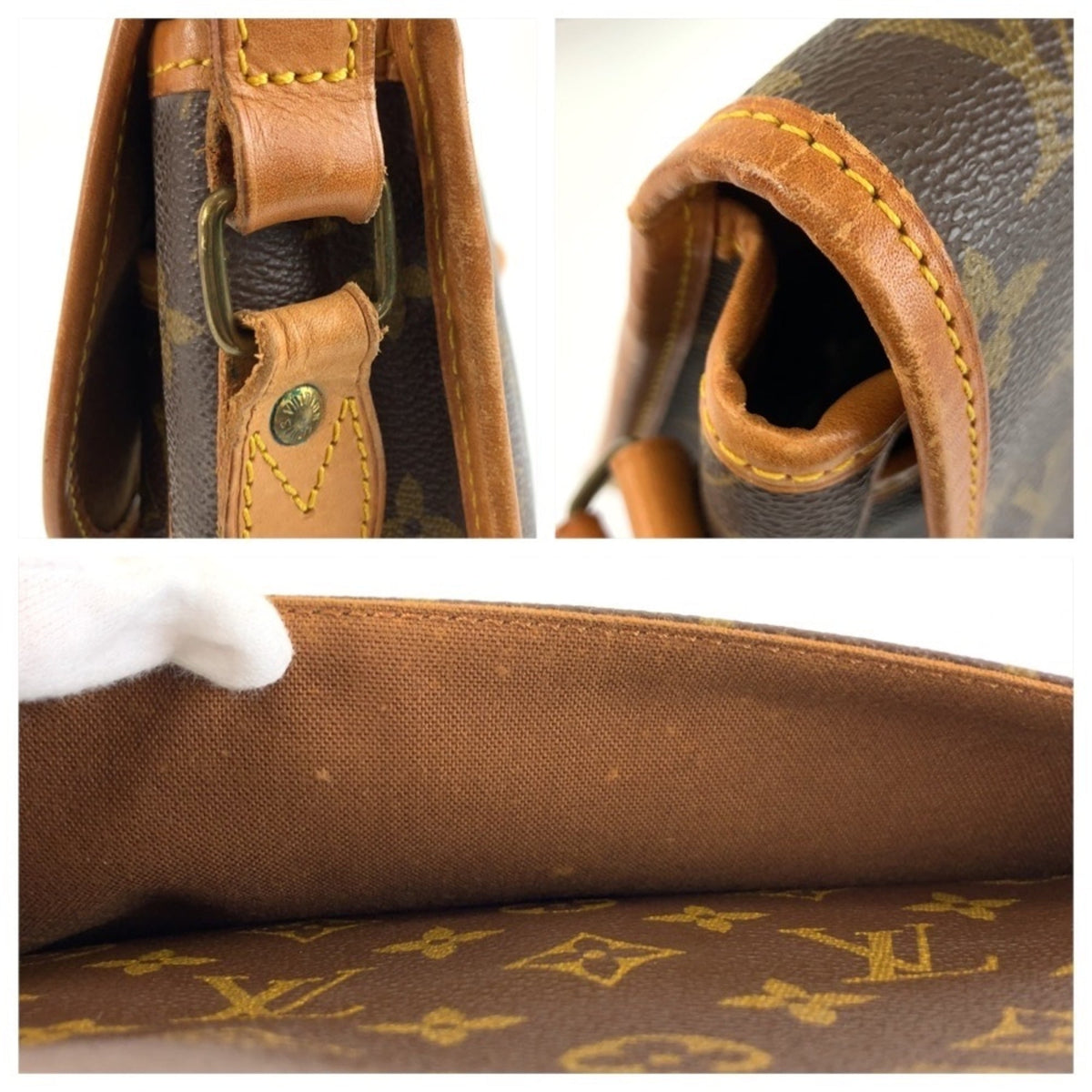 Louis Vuitton Brown Green Monogram Pvc Messenger Bag Shoulder Bag (Pre-Owned)
