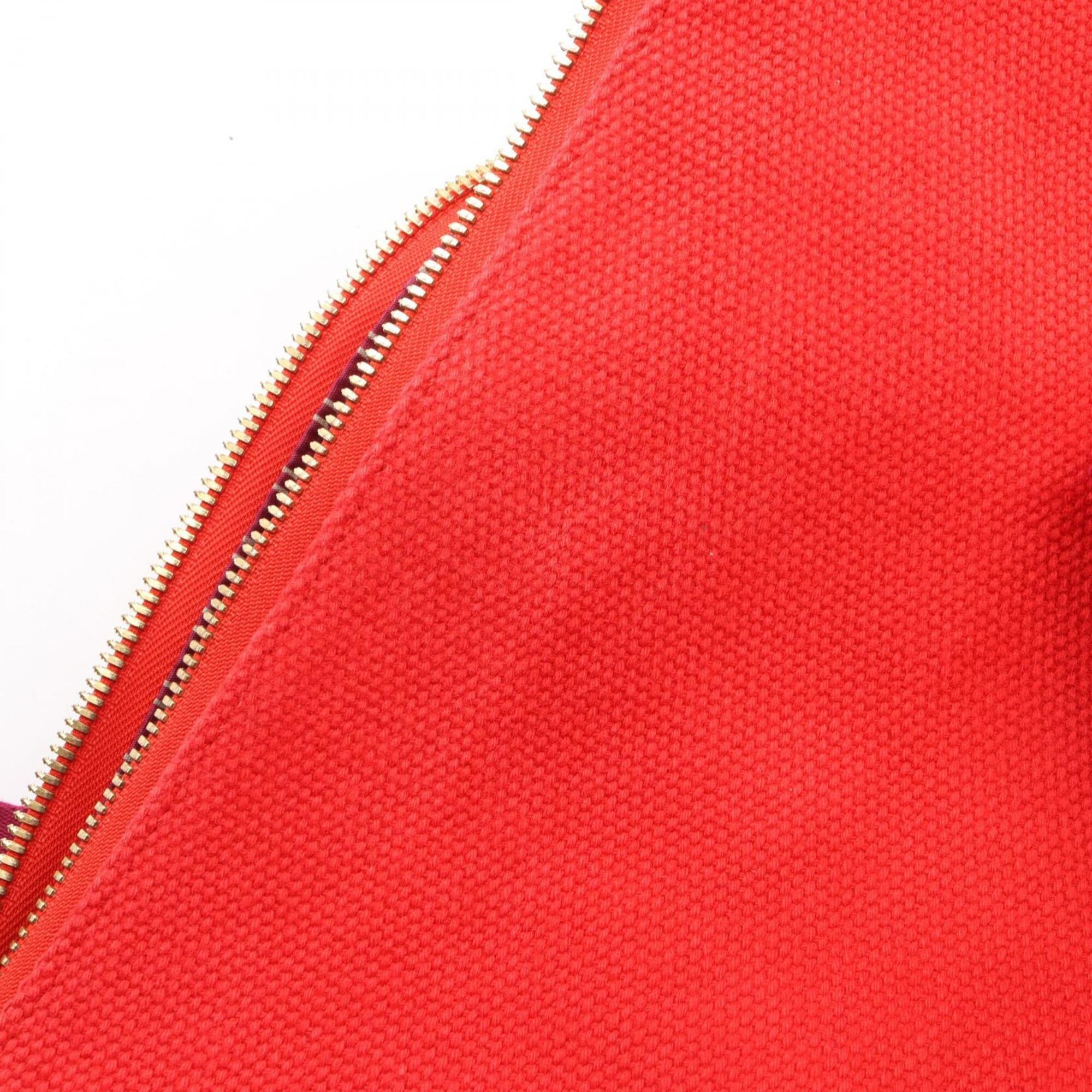 Louis Vuitton Red Color Rouge Canvas Boston Bag Handbag (Pre-Owned)
