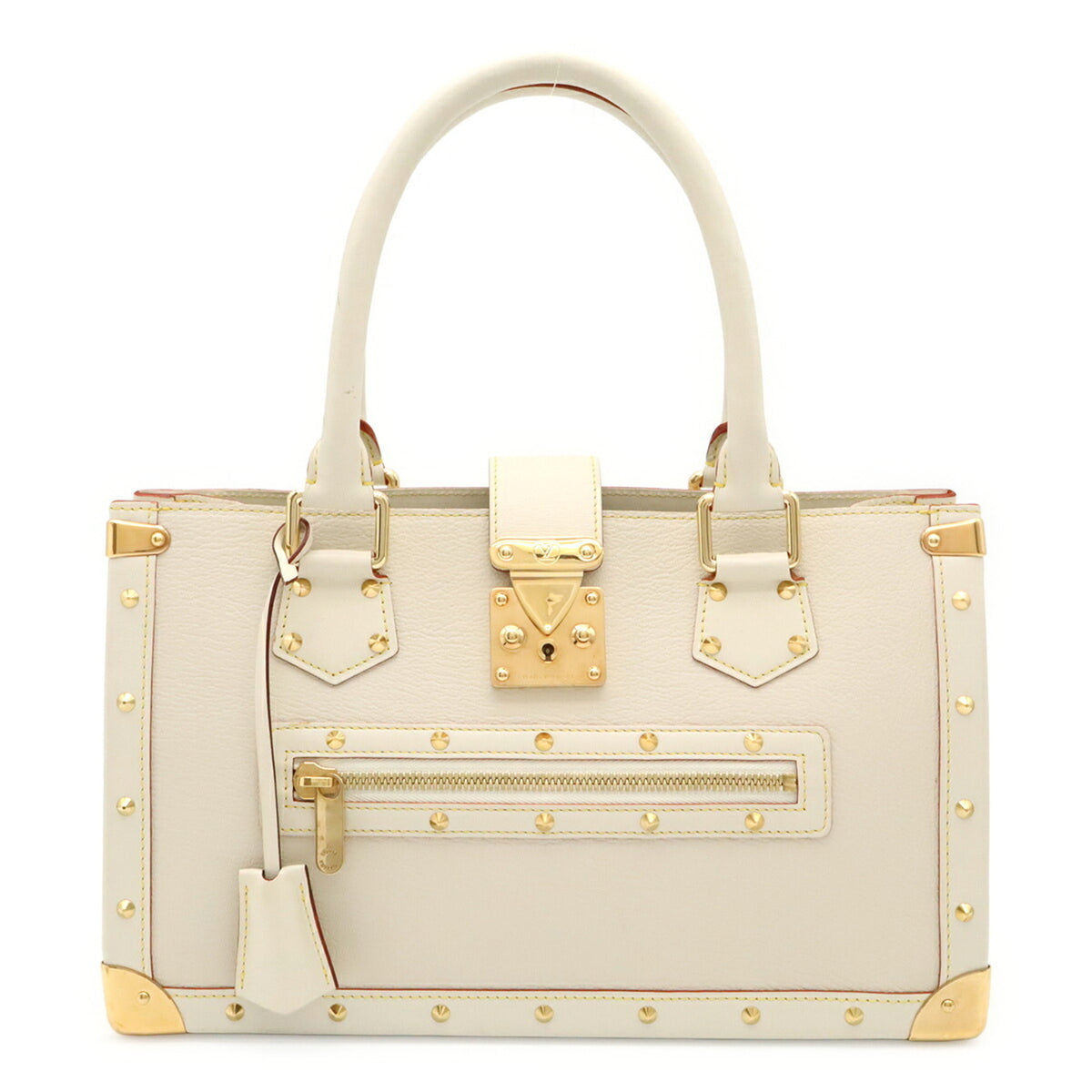 Louis Vuitton Blanc White Suhali Leather Handbag Tote Bag (Pre-Owned)