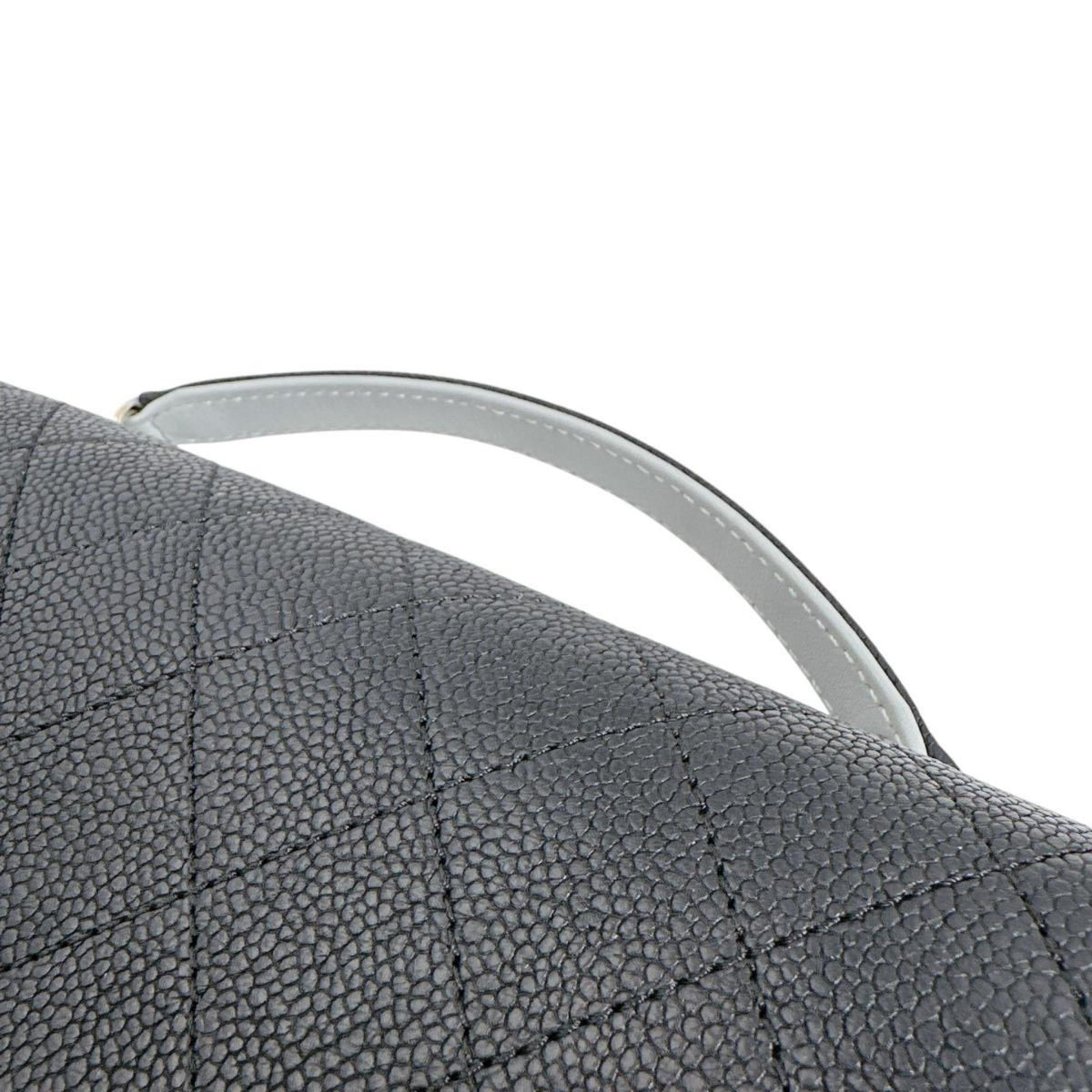 Chanel Black Grained Calfskin Shoulder Bag (Pre-Owned)