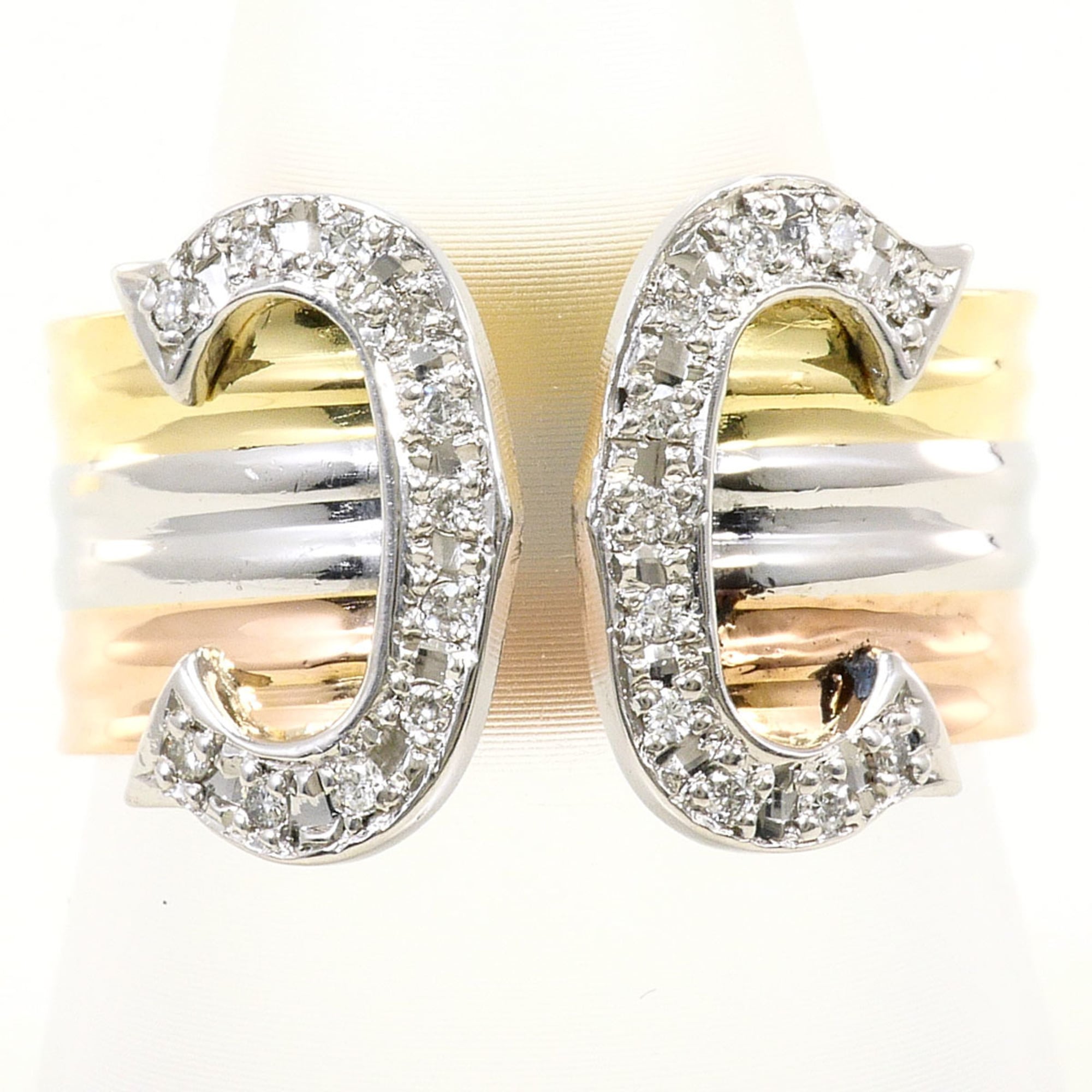Unbranded Pink Gold Platinum Yellow Gold Yellow Gold (18K) Pink Gold (18K) Platinum 900 Band Ring (Pre-Owned)