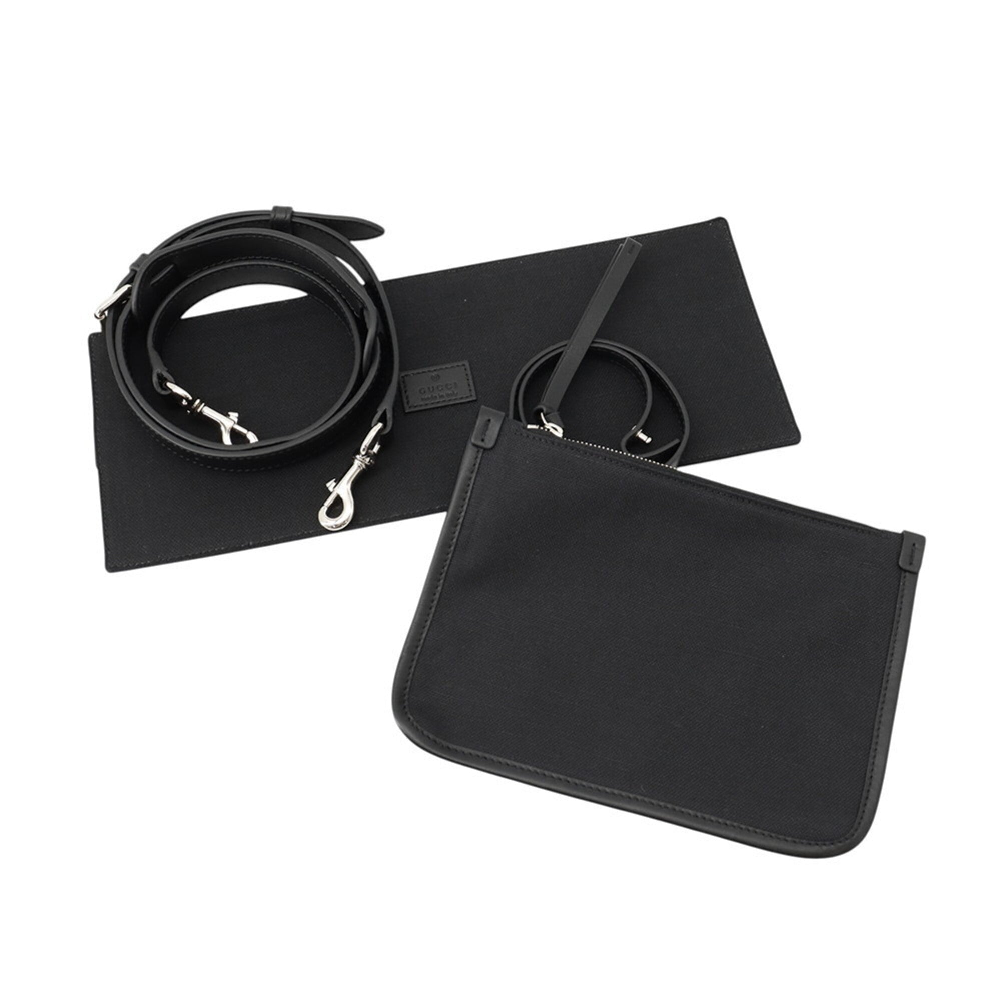Gucci Black Leather Handbag Tote Bag (Pre-Owned)