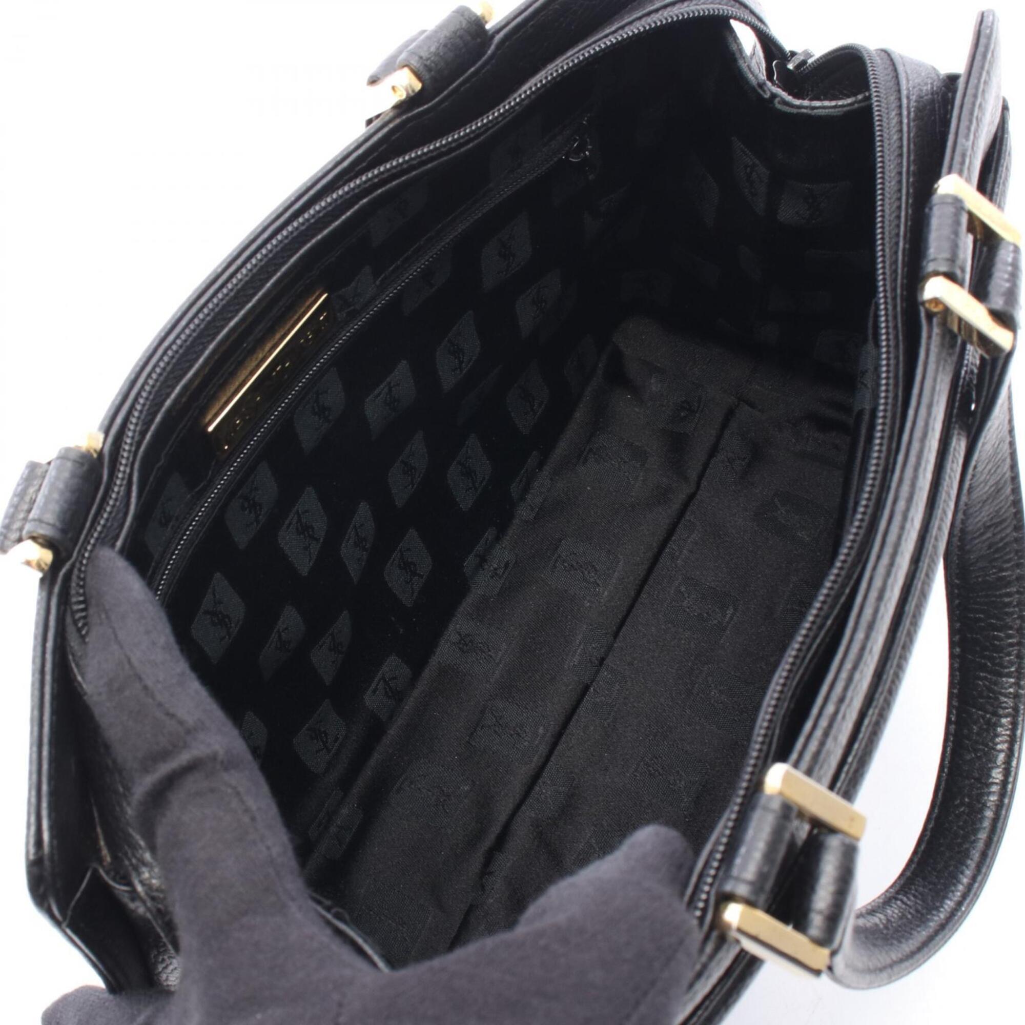 Yves Saint Laurent Black Leather Handbag (Pre-Owned)