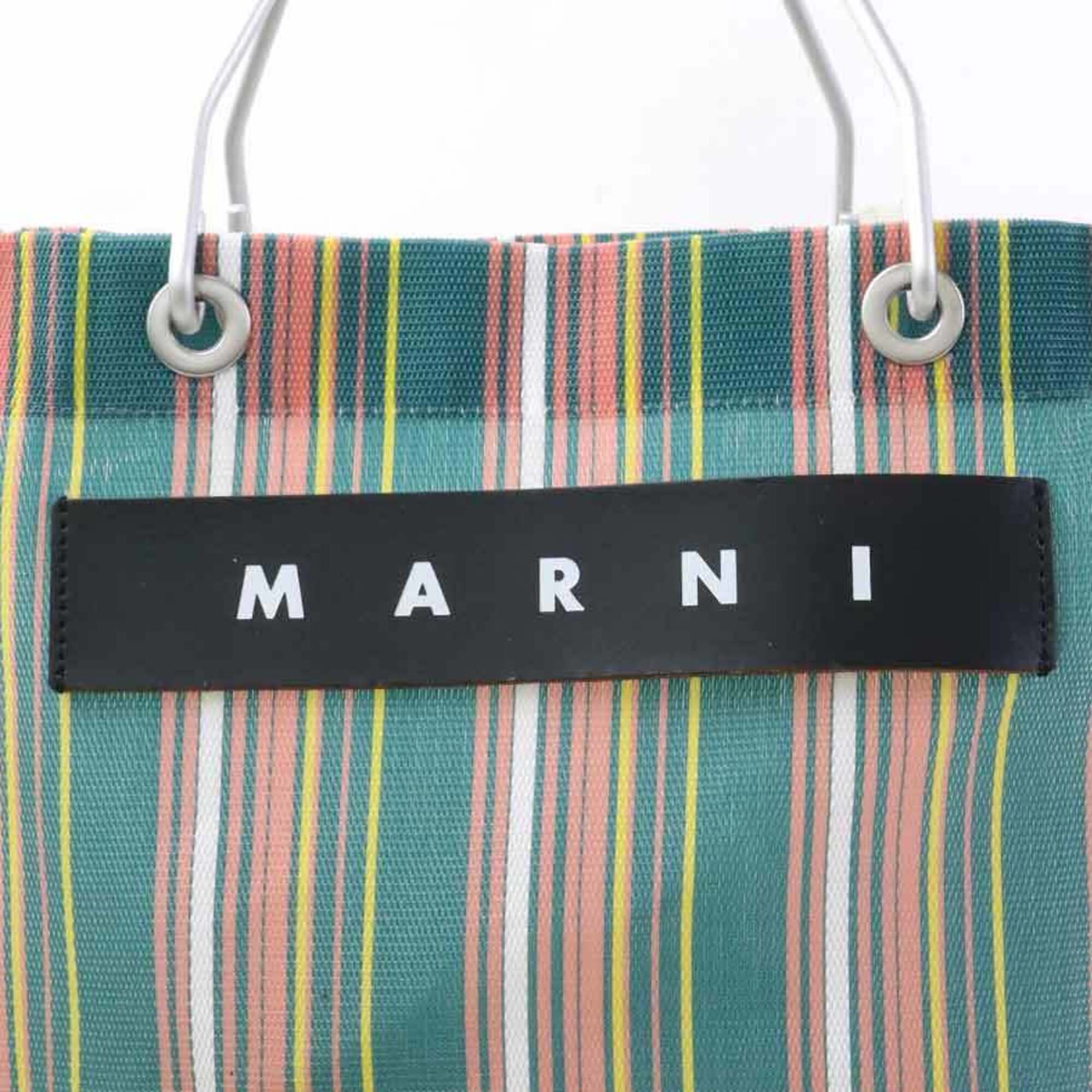 Marni Green Nylon Aluminum Leather Handbag (Pre-Owned)