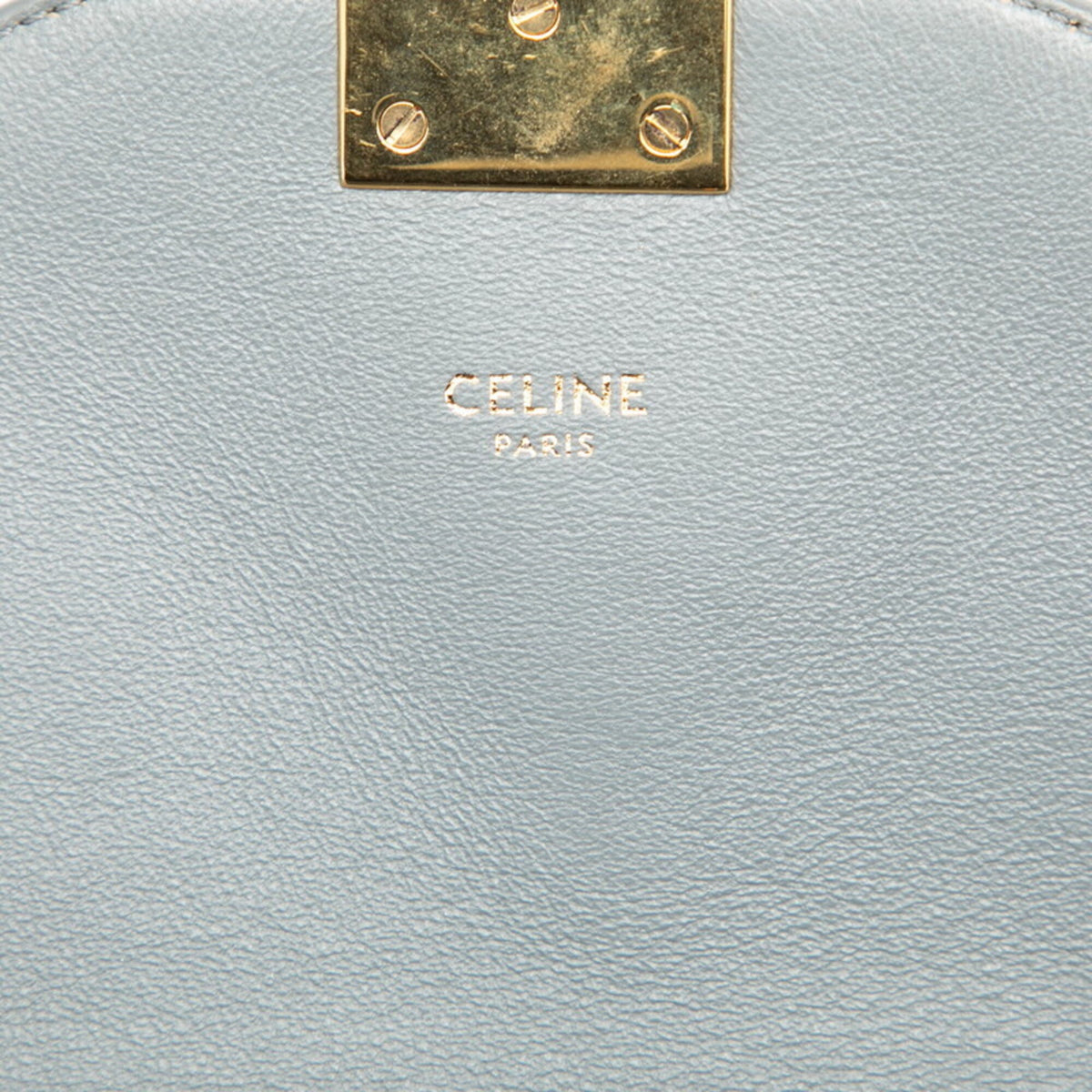 Celine Gray Leather Shoulder Bag (Pre-Owned)