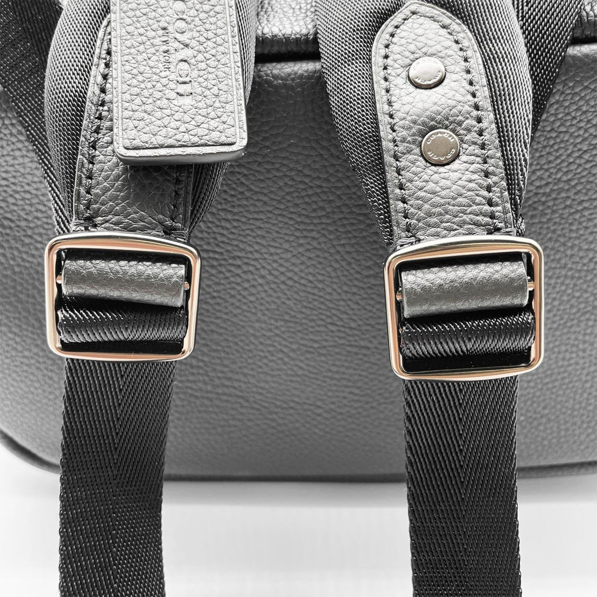 Coach Black Brown Pvc Leather Backpack (Pre-Owned)