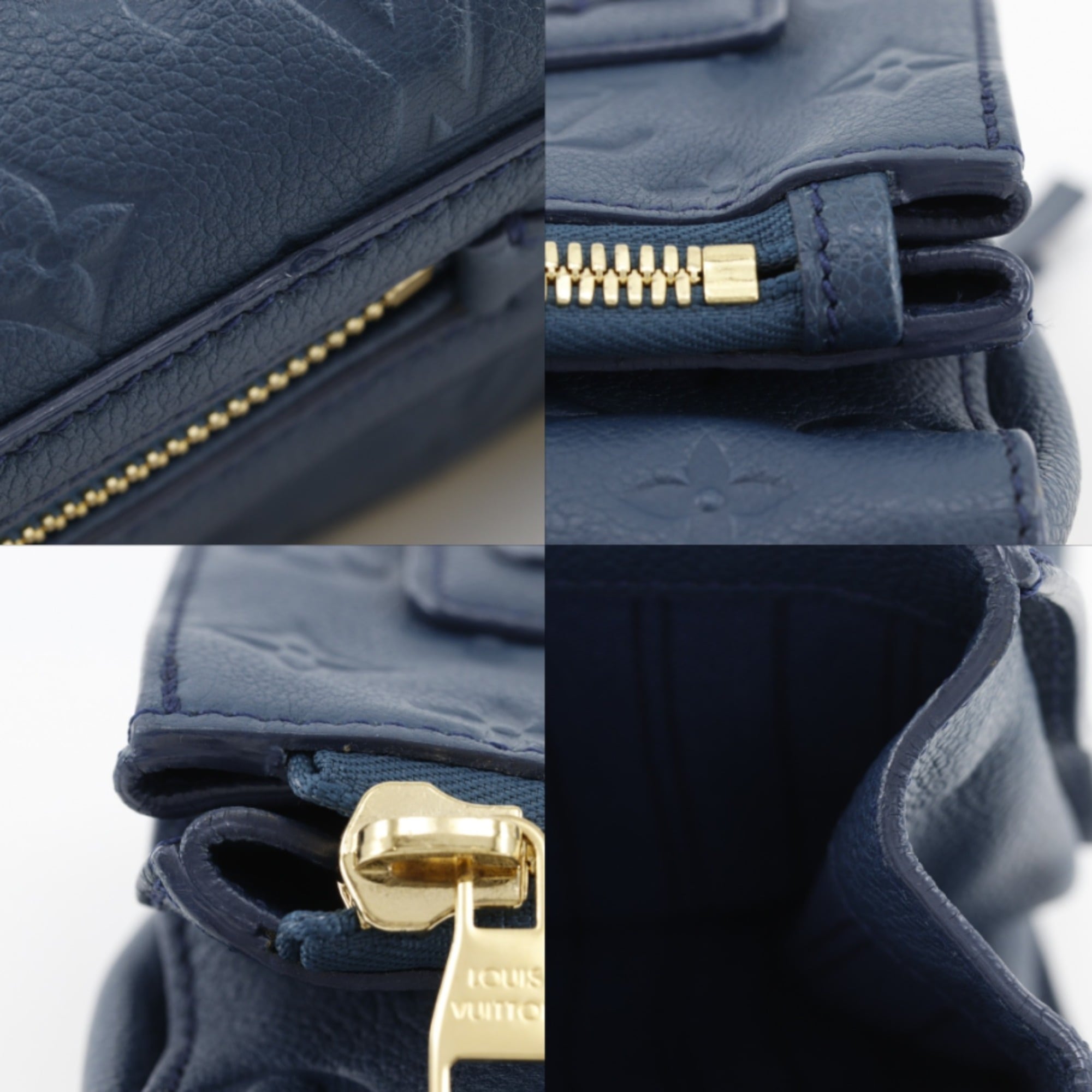 Louis Vuitton Navy Monogram Empreinte Clutch Bag (Pre-Owned)
