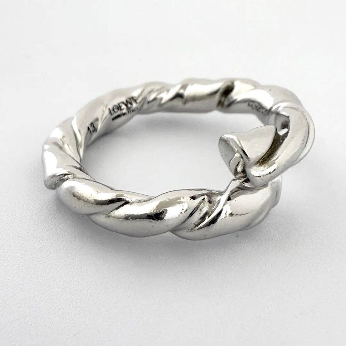 Loewe Silver 925 Band Ring (Pre-Owned)