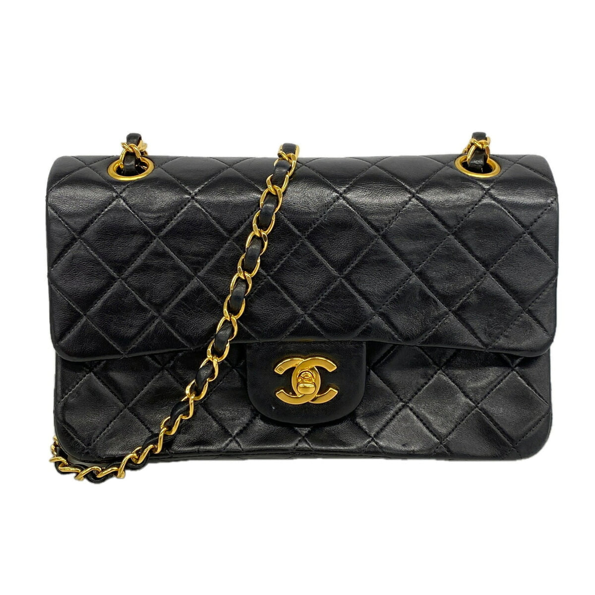Chanel Black Leather Shoulder Bag (Pre-Owned)