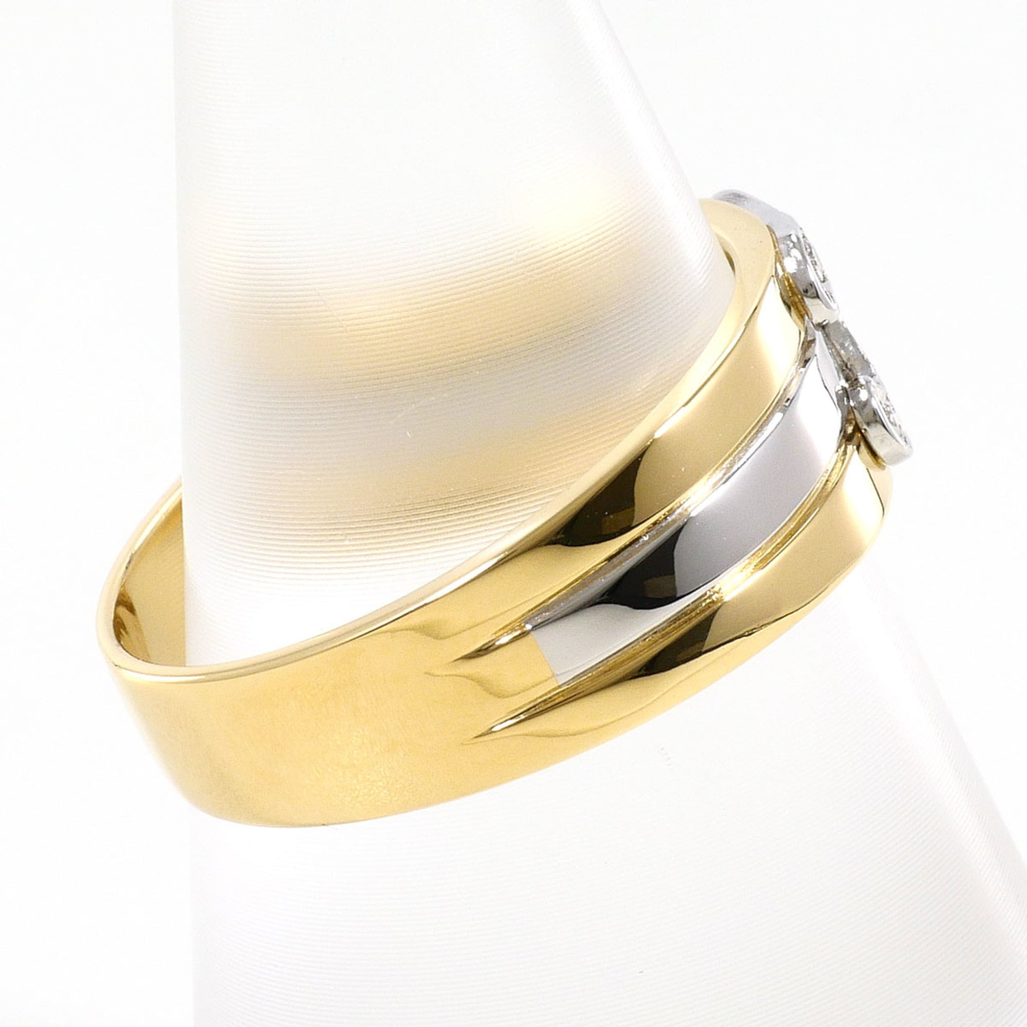 Unbranded Platinum Yellow Gold Yellow Gold (18K) Platinum 900 Band Ring (Pre-Owned)