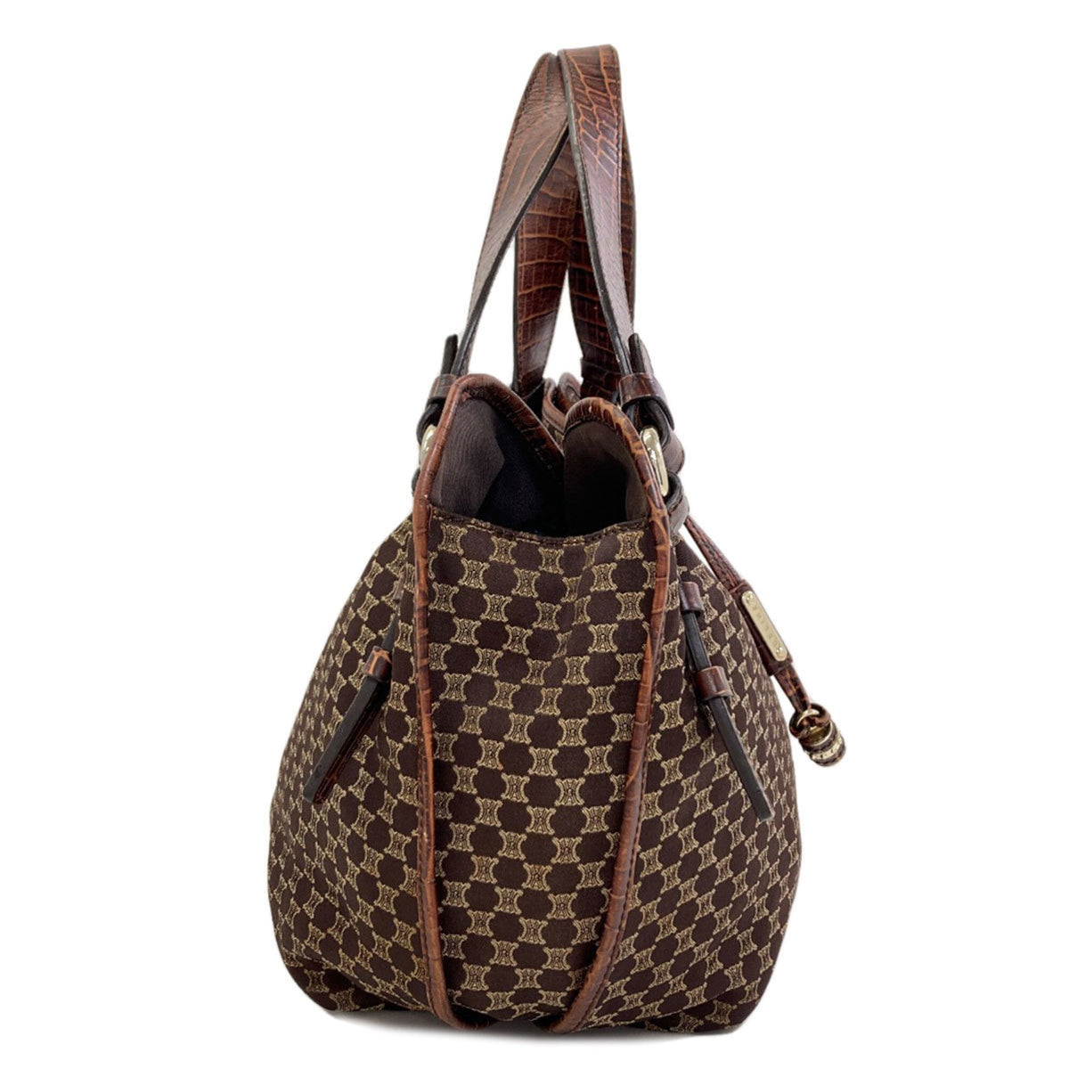 Celine Macadam Brown Canvas Tote Bag (Pre-Owned)