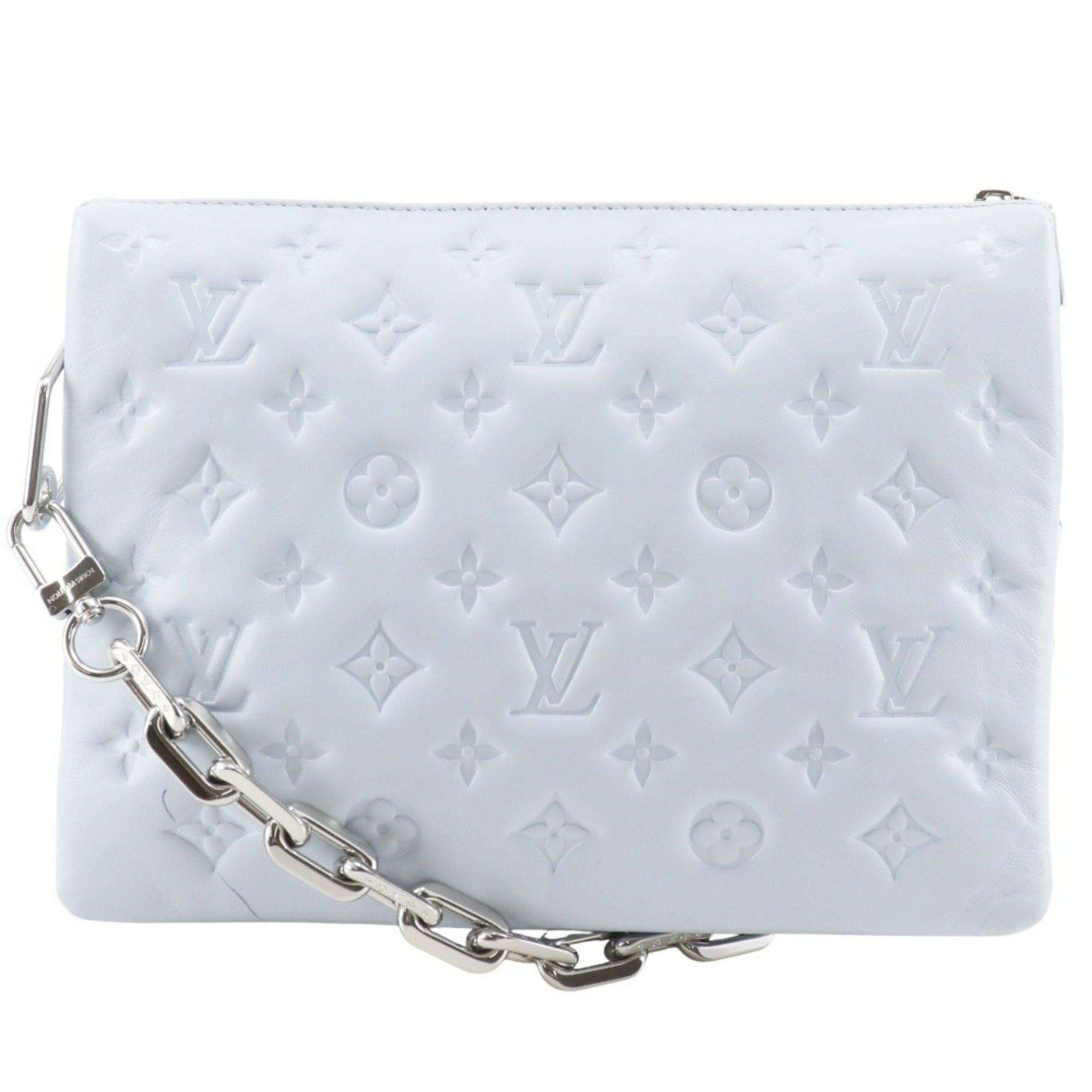 Louis Vuitton Light Blue Monogram Shoulder Bag (Pre-Owned)