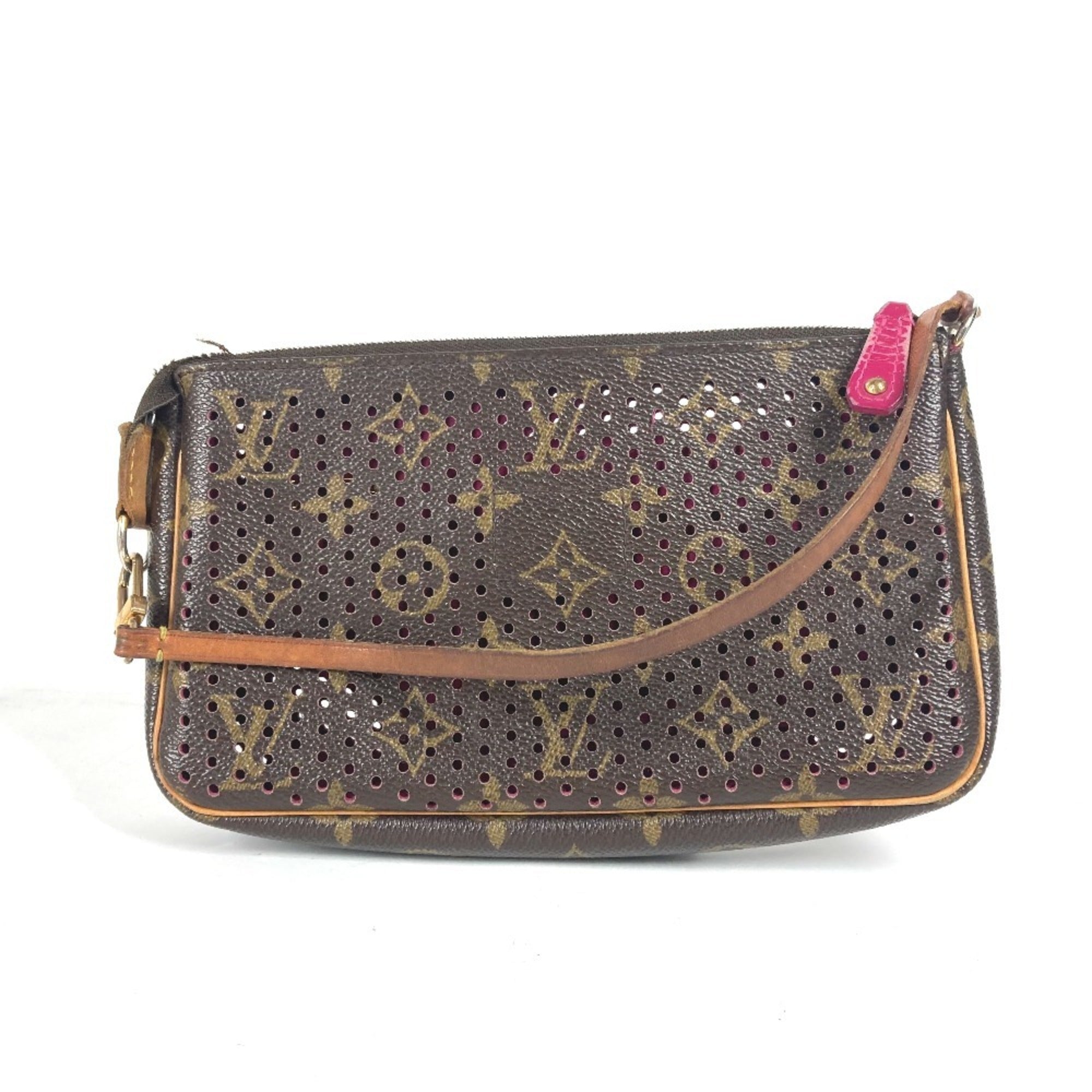Louis Vuitton Fuchsia Pink Monogram Pochette Pouch Shoulder Bag (Pre-Owned)