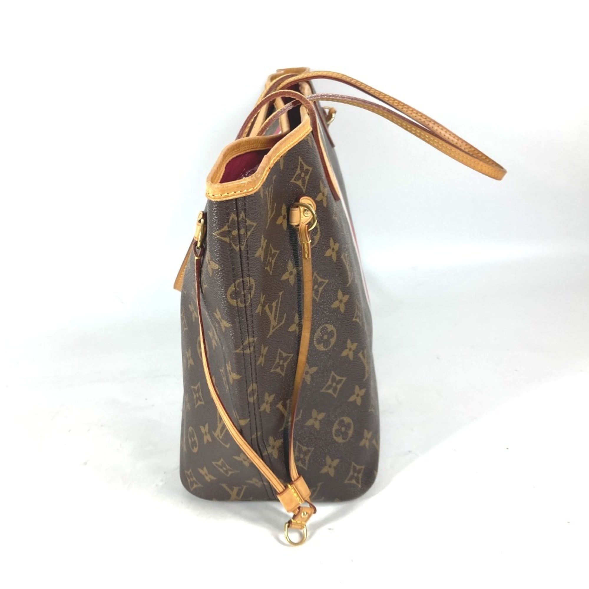 Louis Vuitton Brown Monogram Pink Pivoine Monogram Shoulder Bag Tote Bag (Pre-Owned)