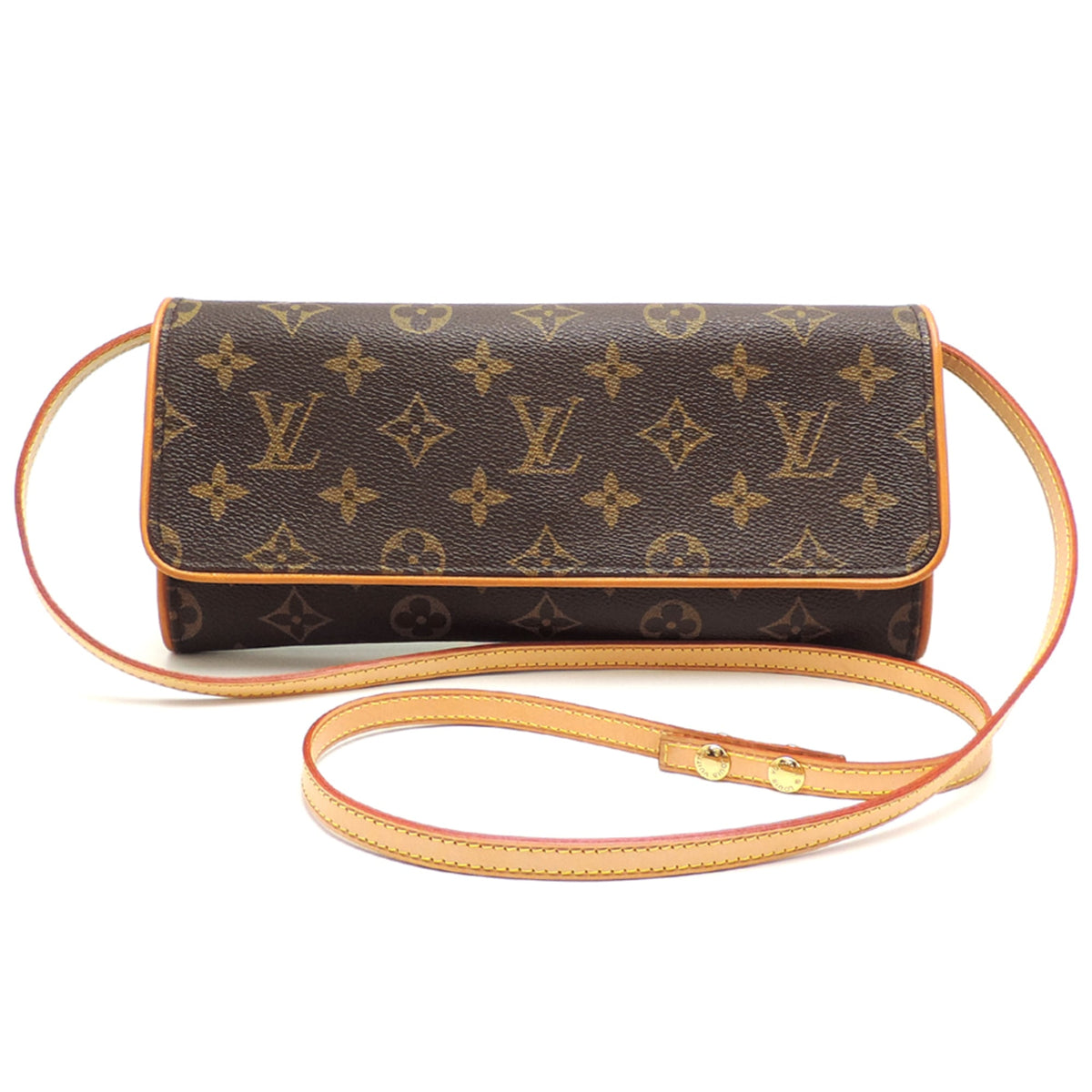 Louis Vuitton Brown Monogram Pochette Shoulder Bag (Pre-Owned)