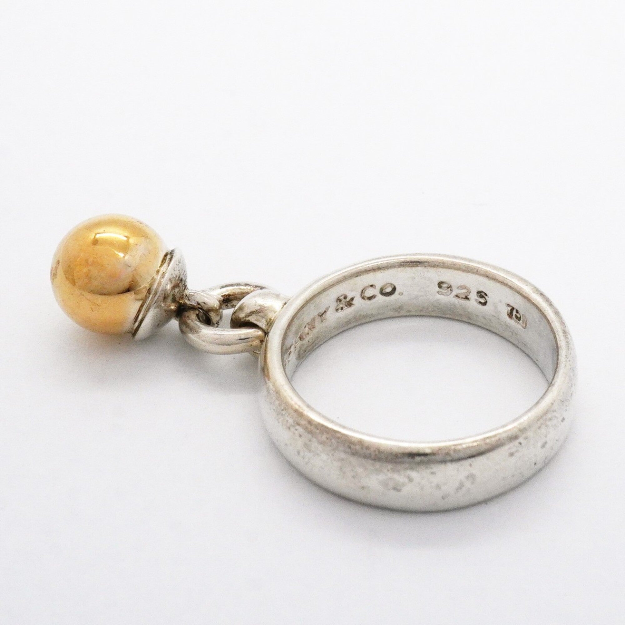 Tiffany Yellow Gold (18K) Silver 925 Band Ring (Pre-Owned)