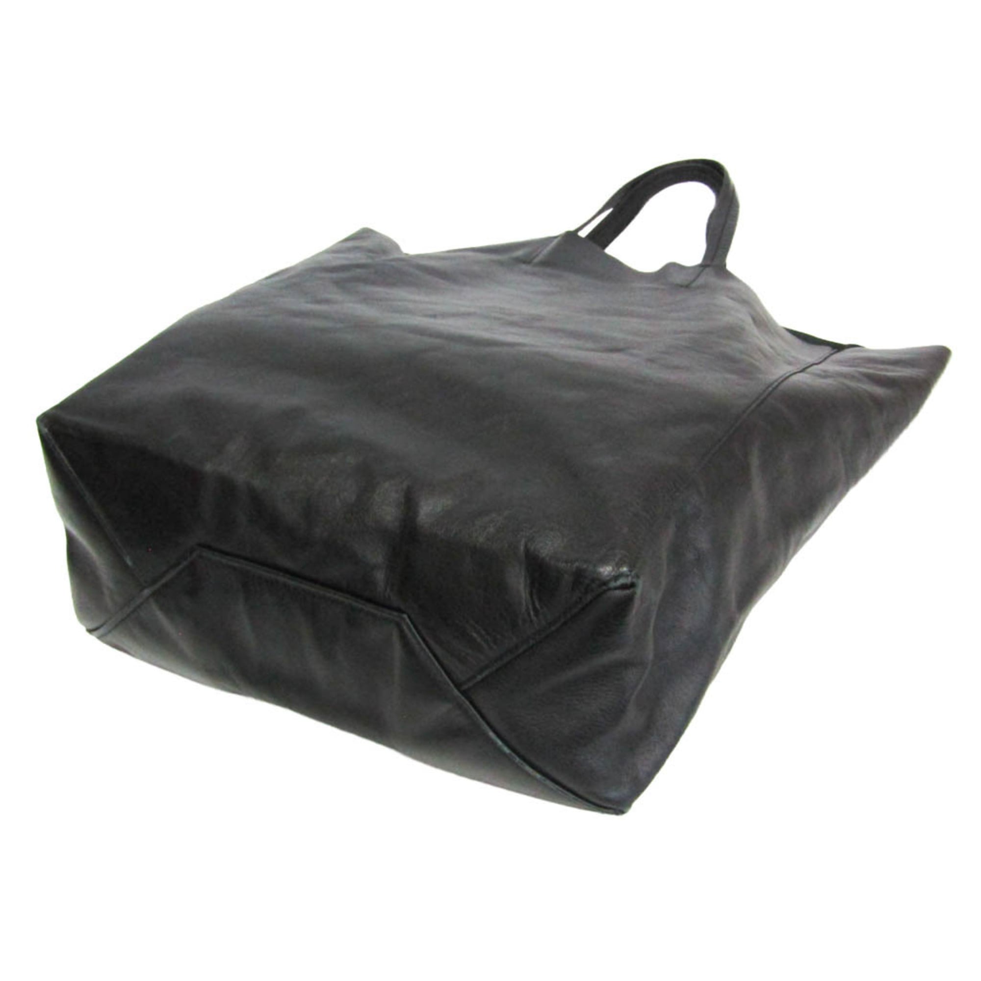 Celine Cabas Black Leather Tote Bag (Pre-Owned)