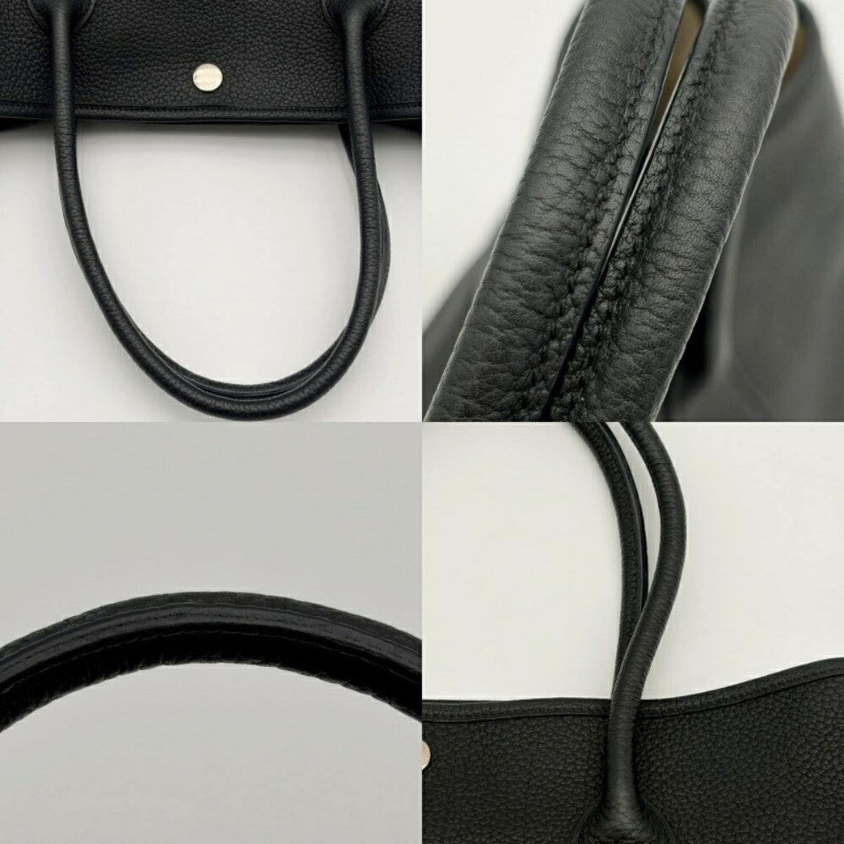 Hermes Garden Black Togo Leather Tote Bag (Pre-Owned)