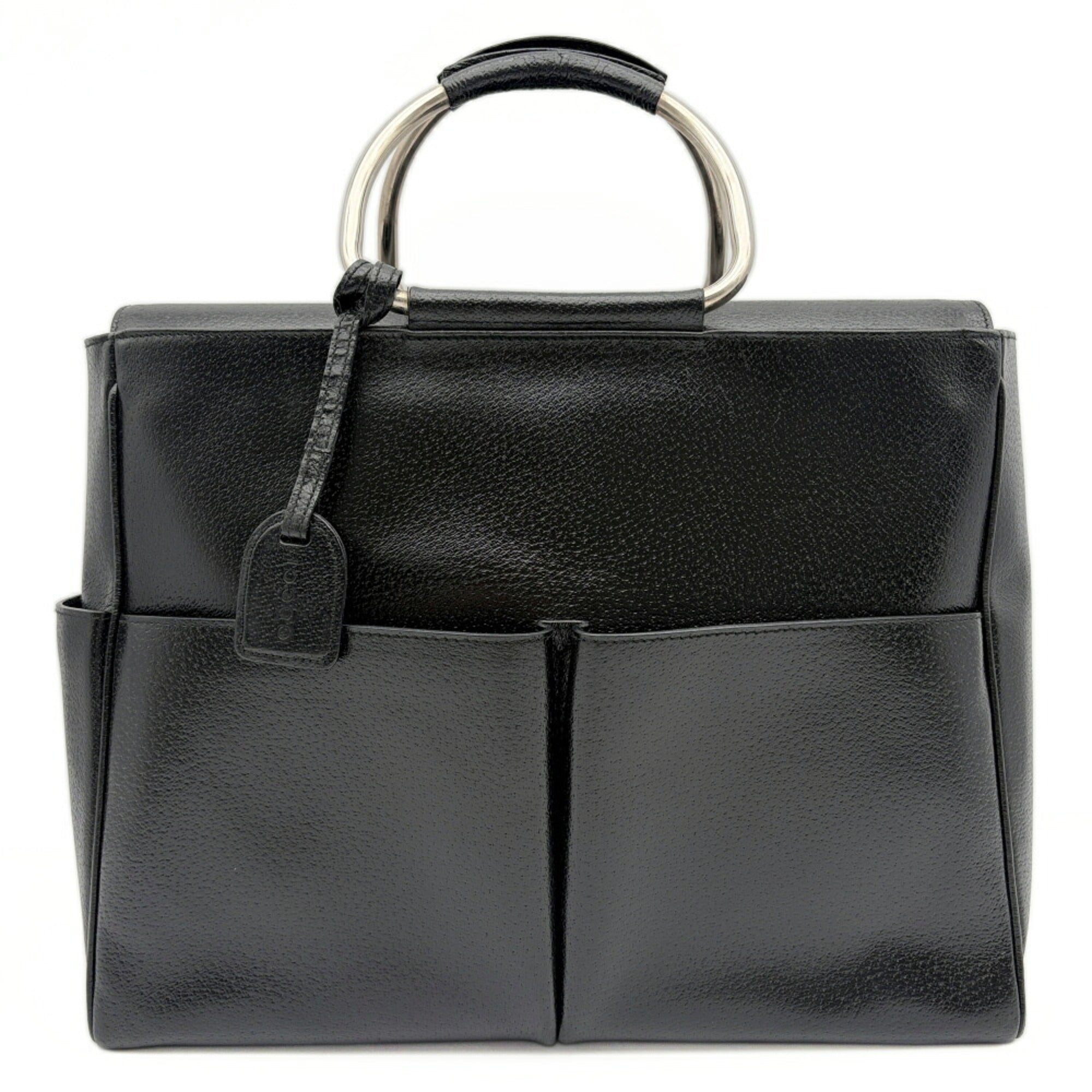 Gucci Black Leather Tote Bag (Pre-Owned)