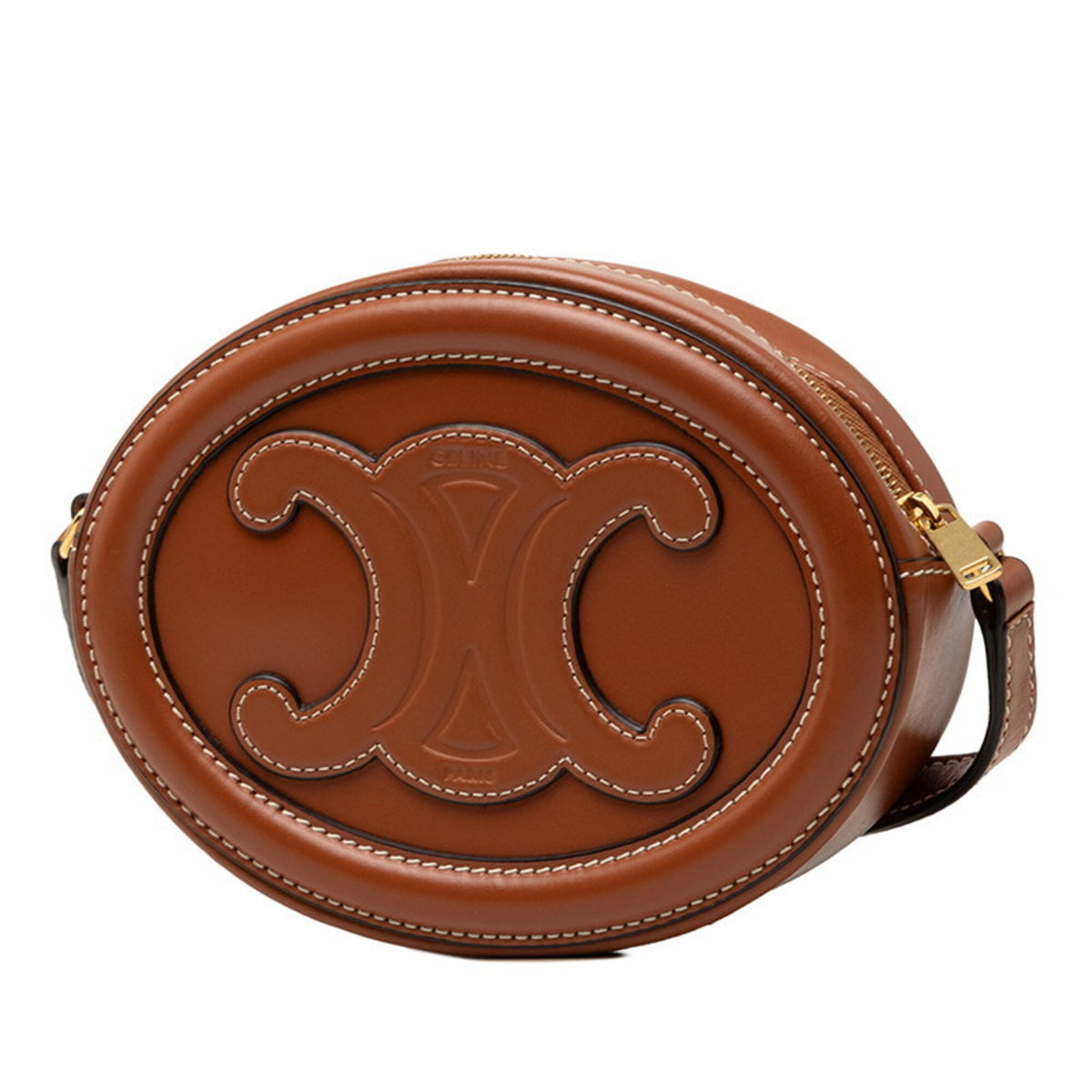 Celine Brown Leather Shoulder Bag (Pre-Owned)