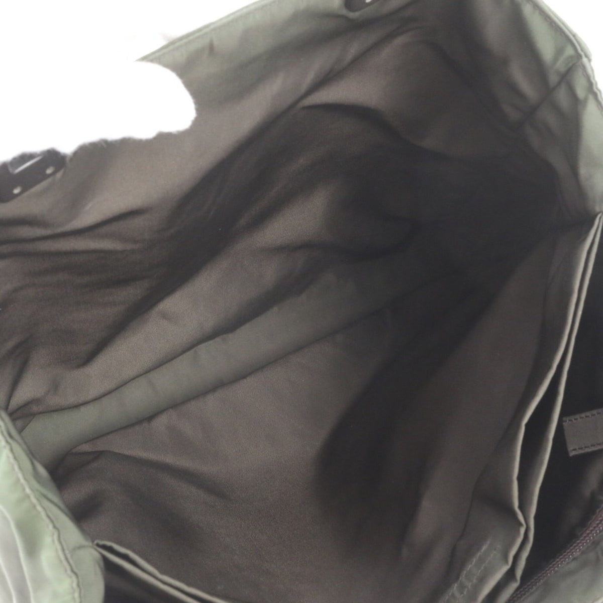 Prada Black Green Khaki Handbag Shoulder Bag Tote Bag (Pre-Owned)