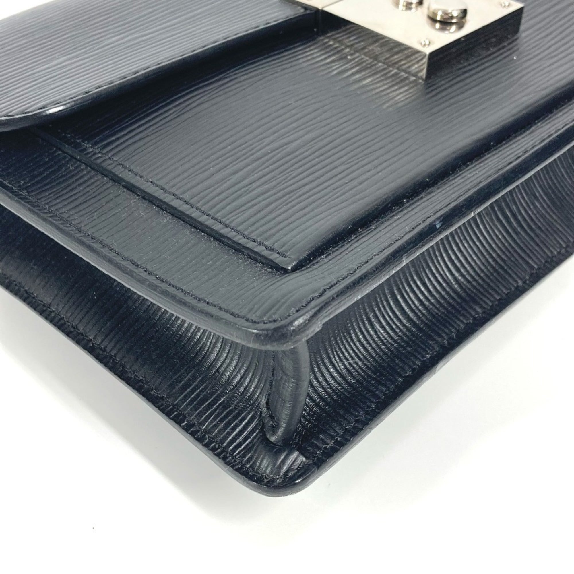 Louis Vuitton Black Noir Epi Leather Clutch Bag Pouch (Pre-Owned)