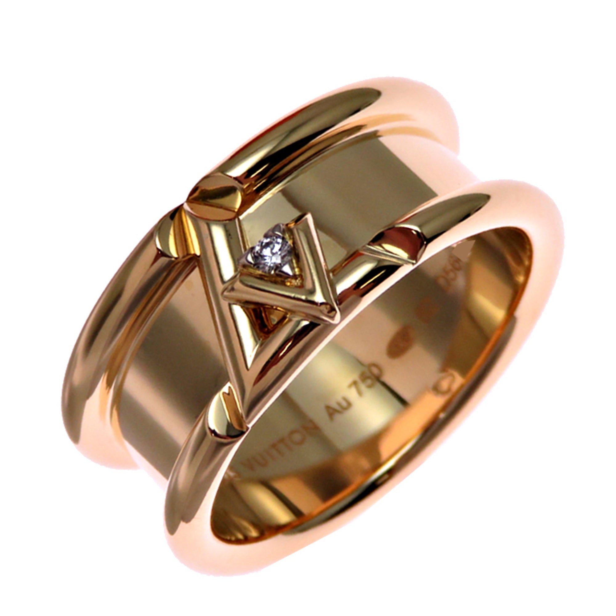Louis Vuitton Yellow Gold (18K) Band Ring (Pre-Owned)