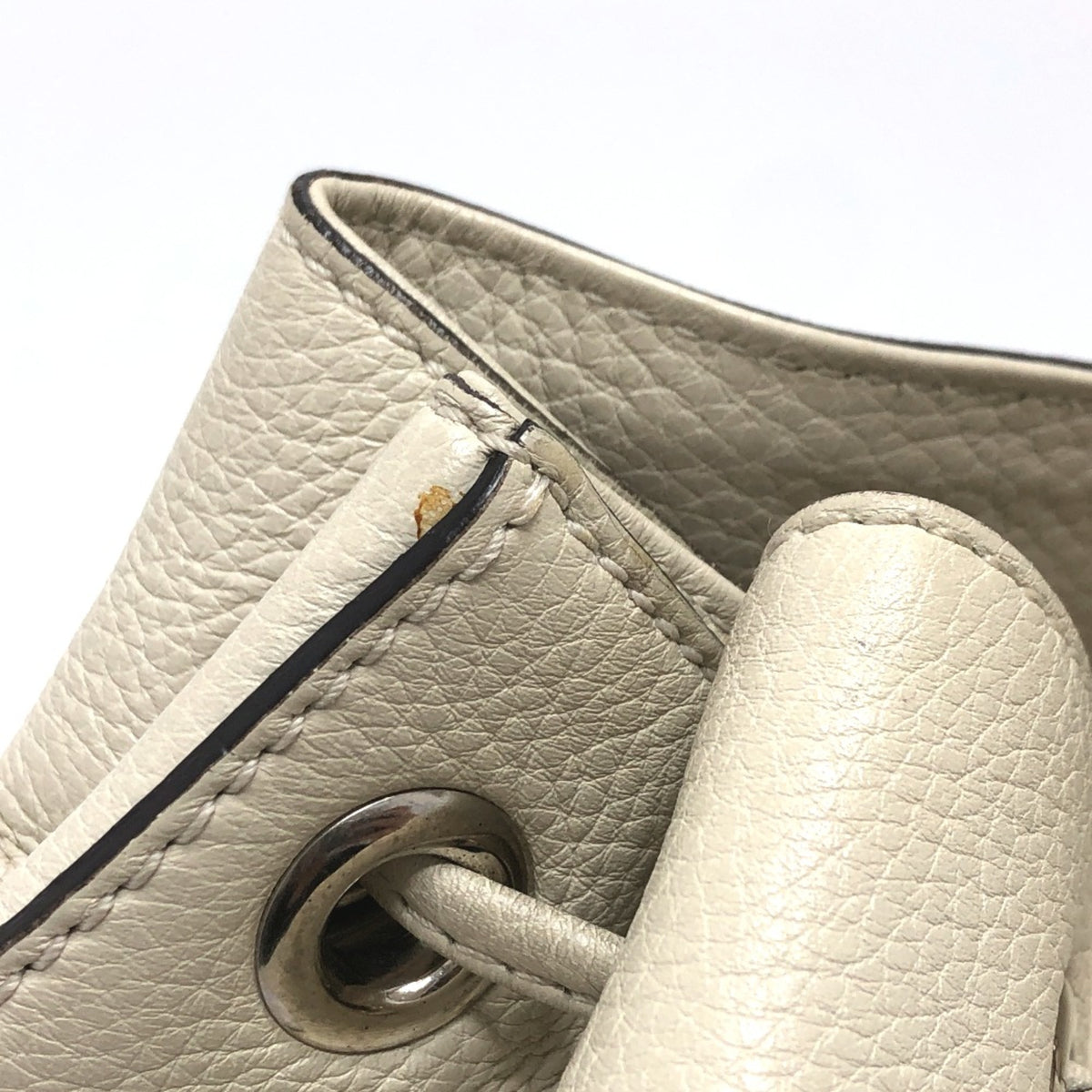 Gucci White Leather Backpack (Pre-Owned)
