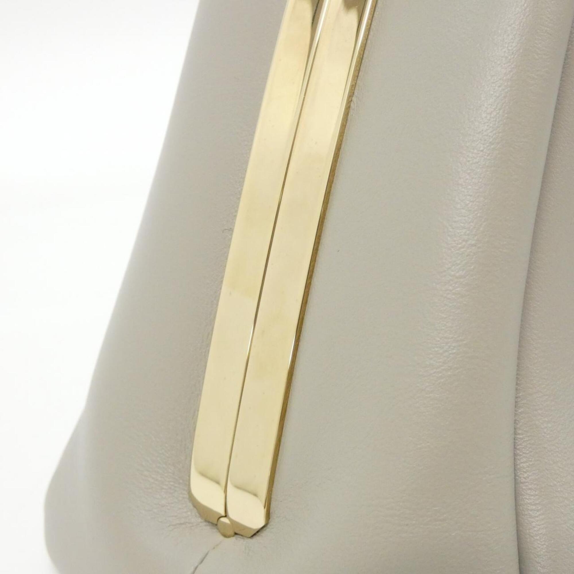 Bvlgari Gray Leather Handbag (Pre-Owned)