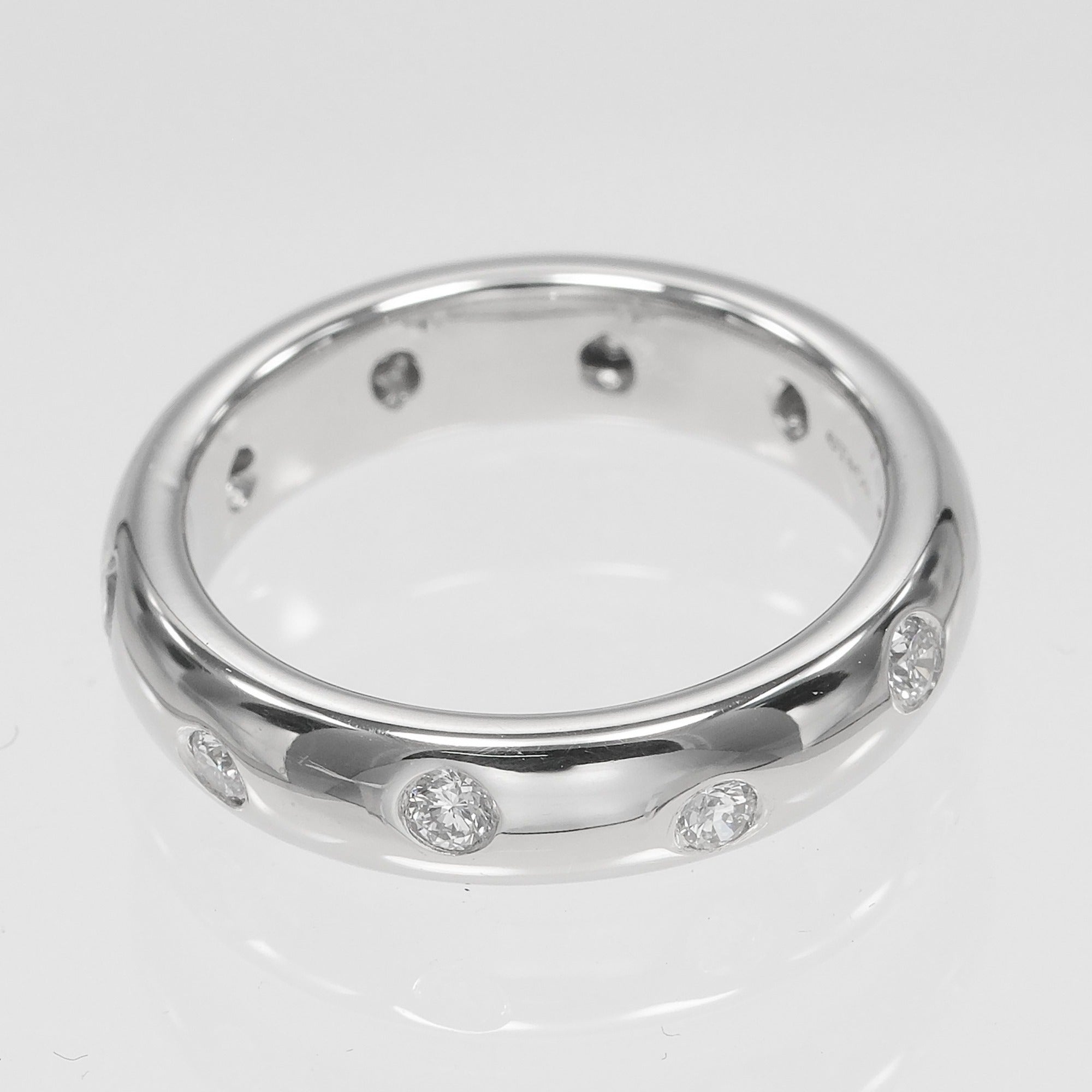 Tiffany Platinum Platinum 950 Band Ring (Pre-Owned)