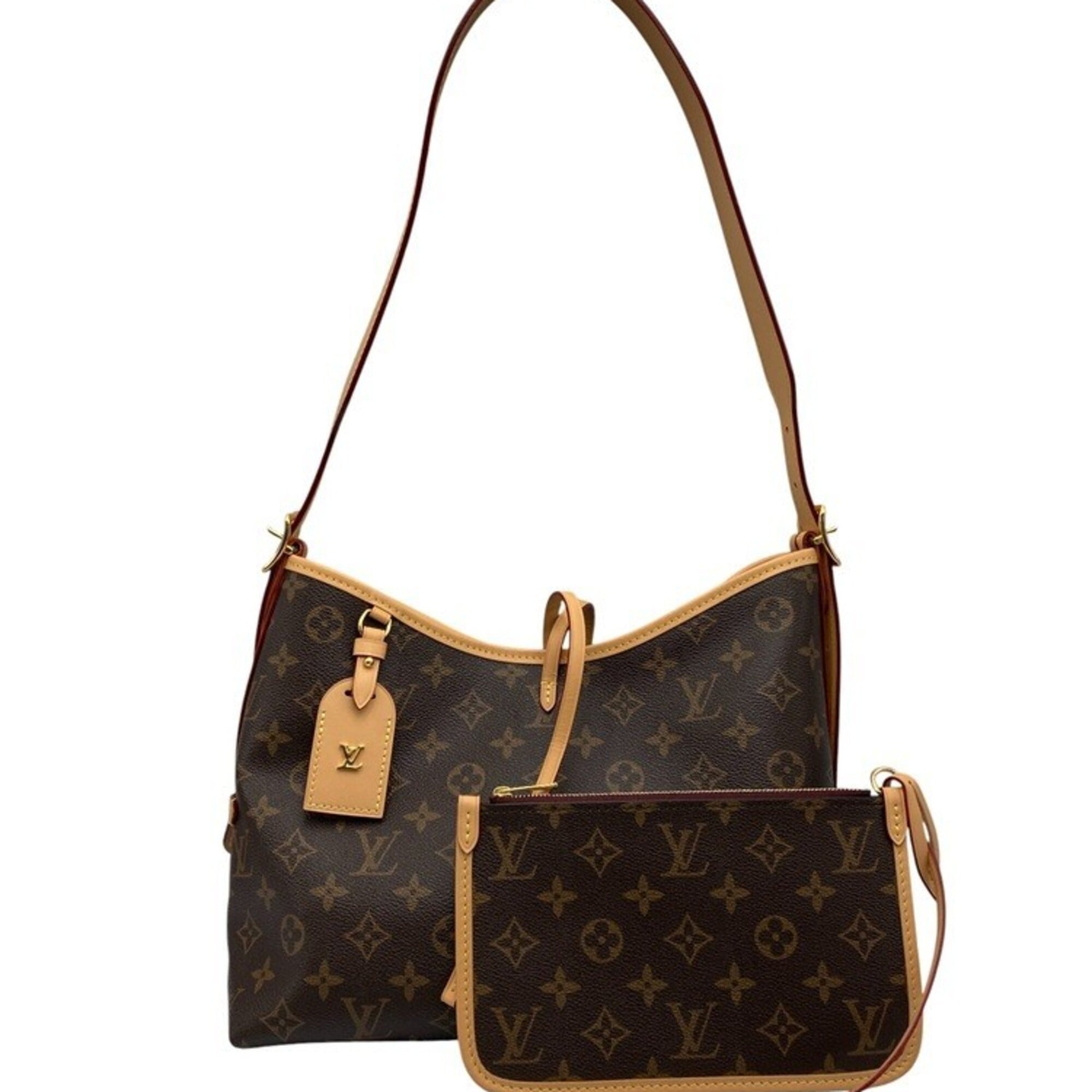 Louis Vuitton Brown Pvc Leather Shoulder Bag (Pre-Owned)
