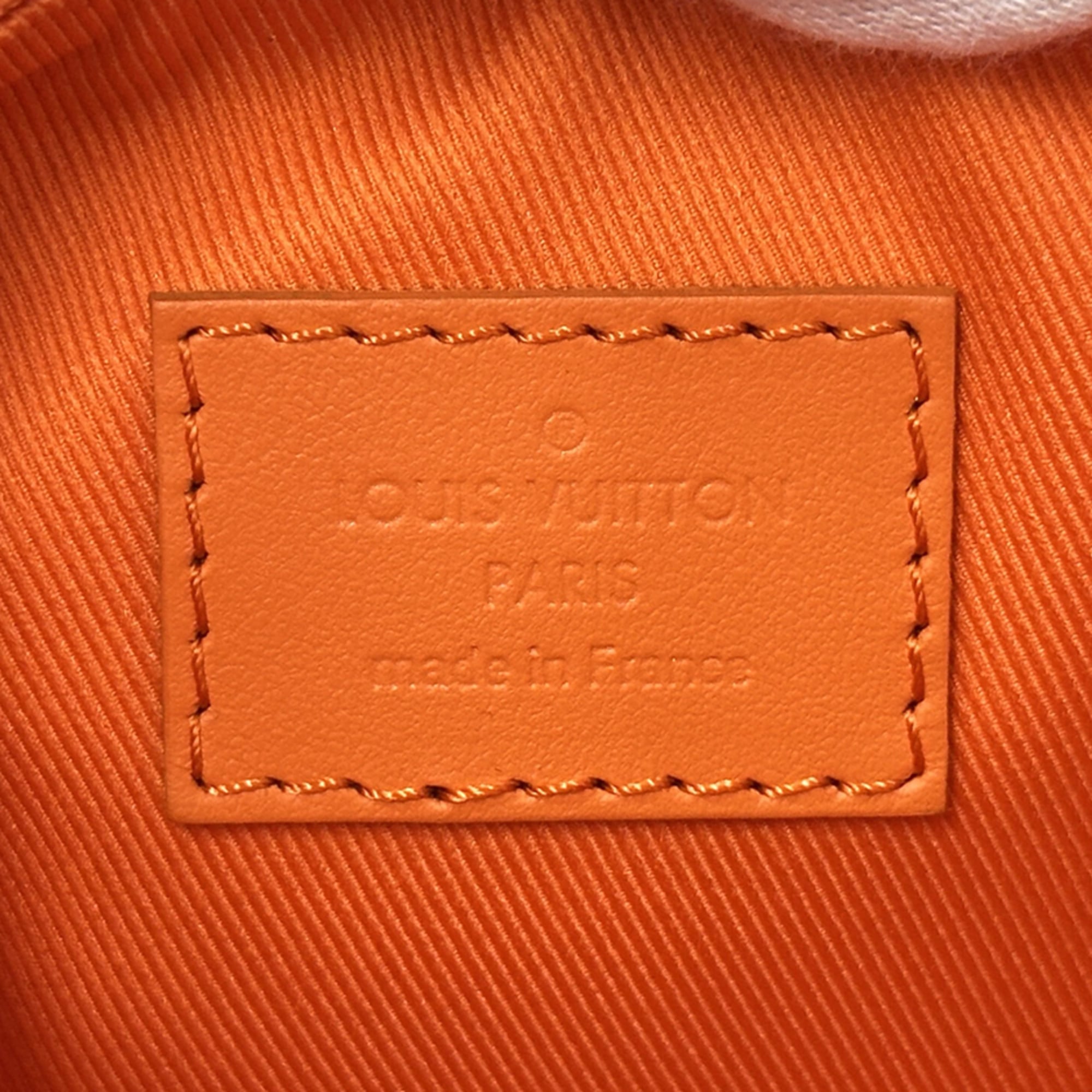 Louis Vuitton Orange Leather Handbag Shoulder Bag (Pre-Owned)