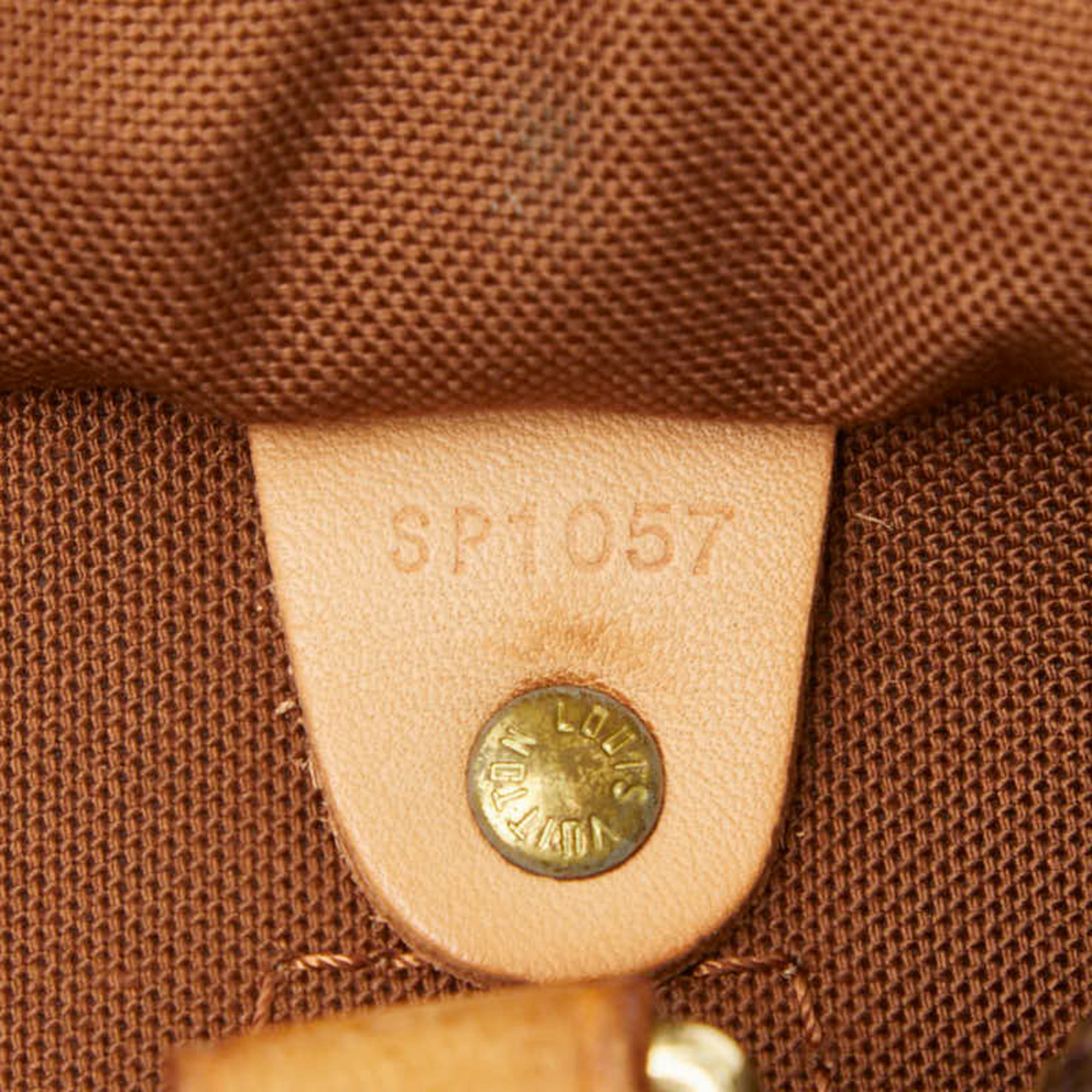 Louis Vuitton Brown Pvc Leather Boston Bag Handbag (Pre-Owned)