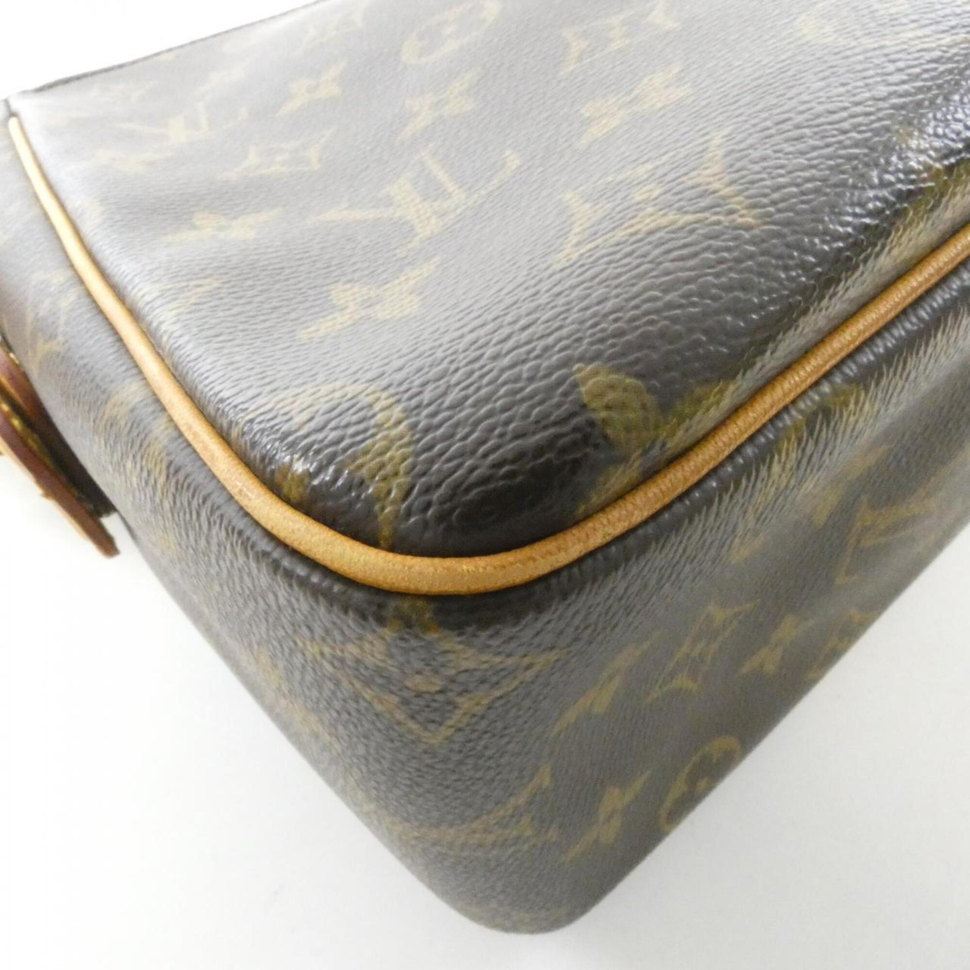 Louis Vuitton Brown Coated Canvas Shoulder Bag (Pre-Owned)