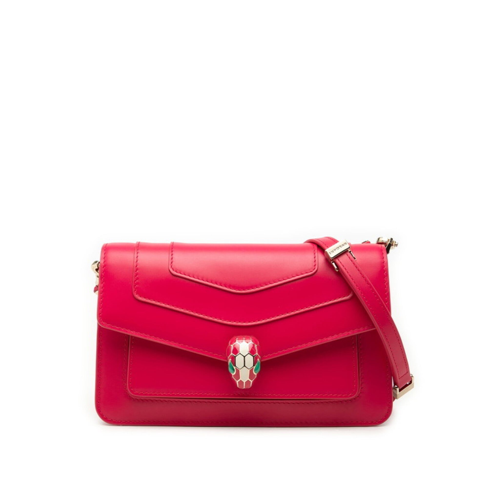 Bvlgari Pink Leather Shoulder Bag (Pre-Owned)
