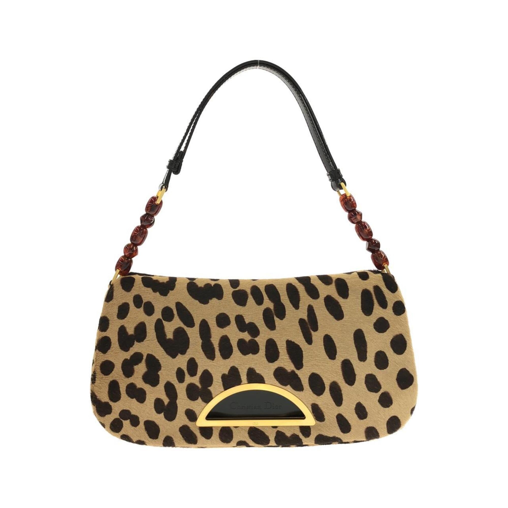 Christian Dior Brown Leather Shoulder Bag (Pre-Owned)