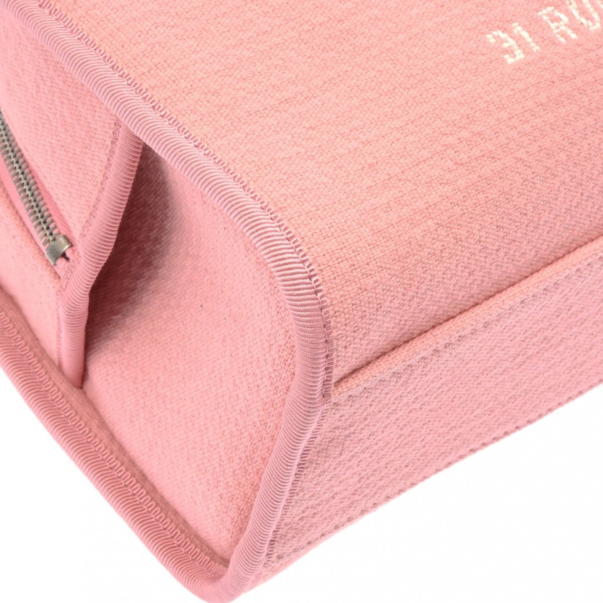 Chanel Pink Canvas Handbag (Pre-Owned)