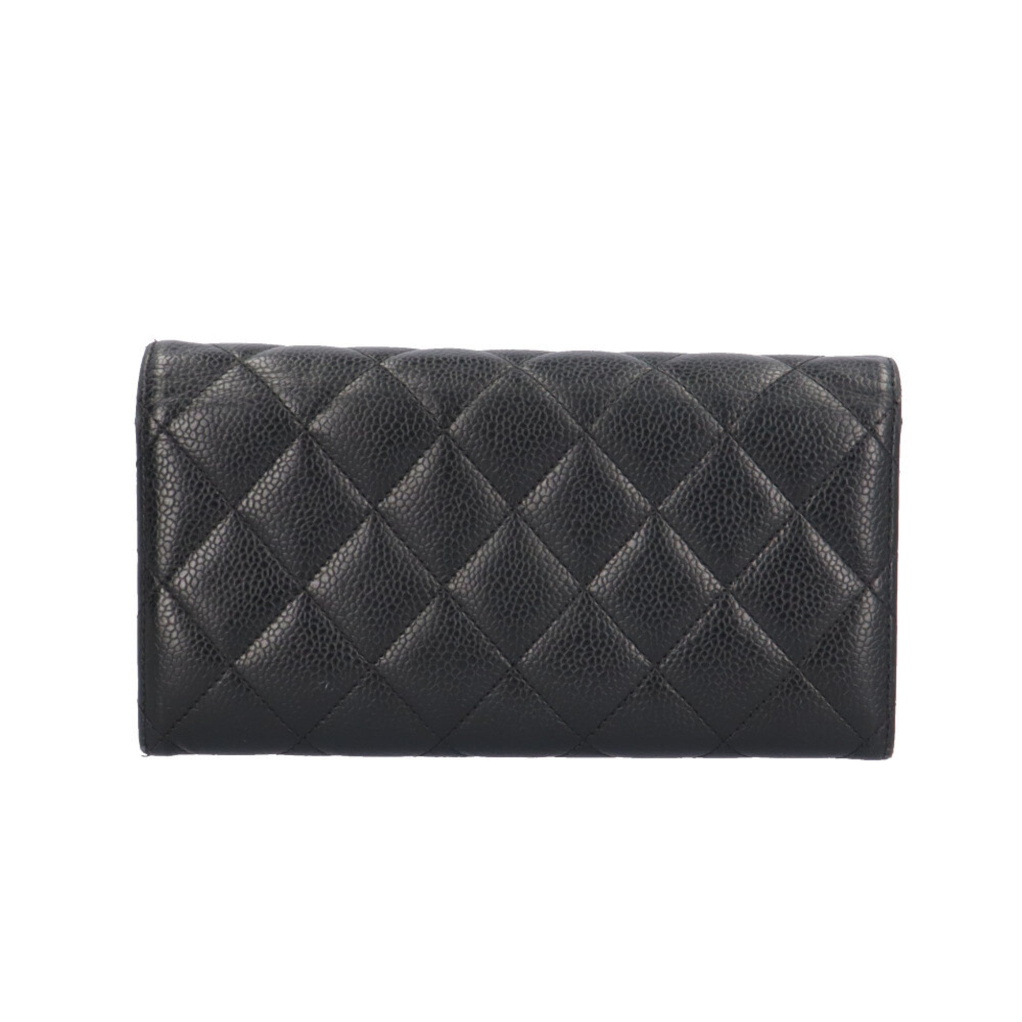 Chanel Black Grained Calfskin Coin Purse/Coin Case (Pre-Owned)