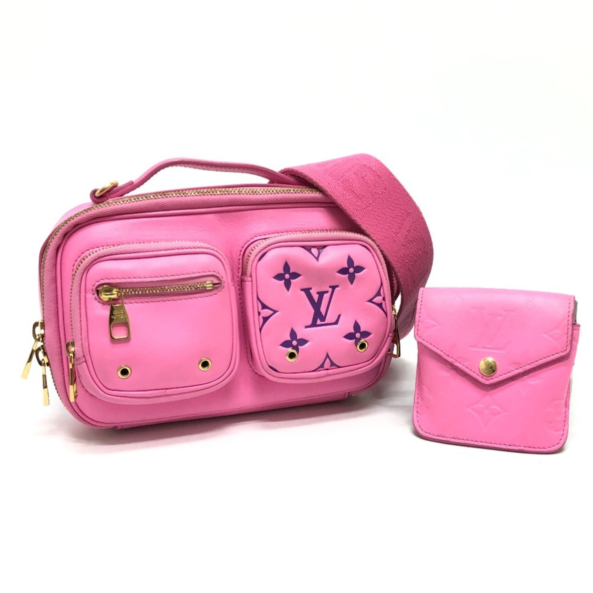 Louis Vuitton Pink Rose Leather Shoulder Bag (Pre-Owned)