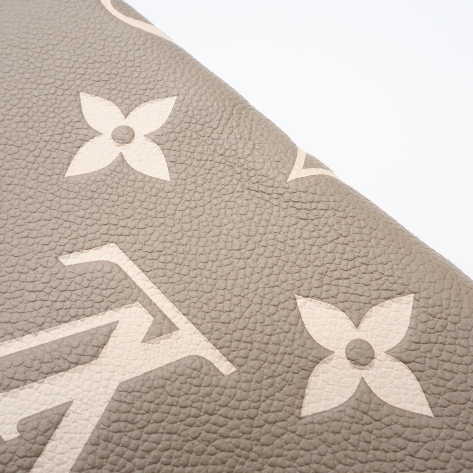 Louis Vuitton Monogram Empreinte Beige Leather Long Wallet (Bi-Fold) (Pre-Owned)