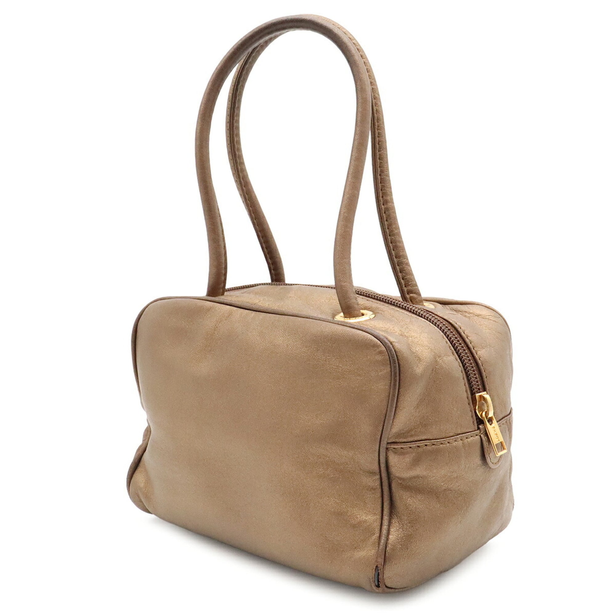 Loewe Metallic Bronze Leather Handbag (Pre-Owned)