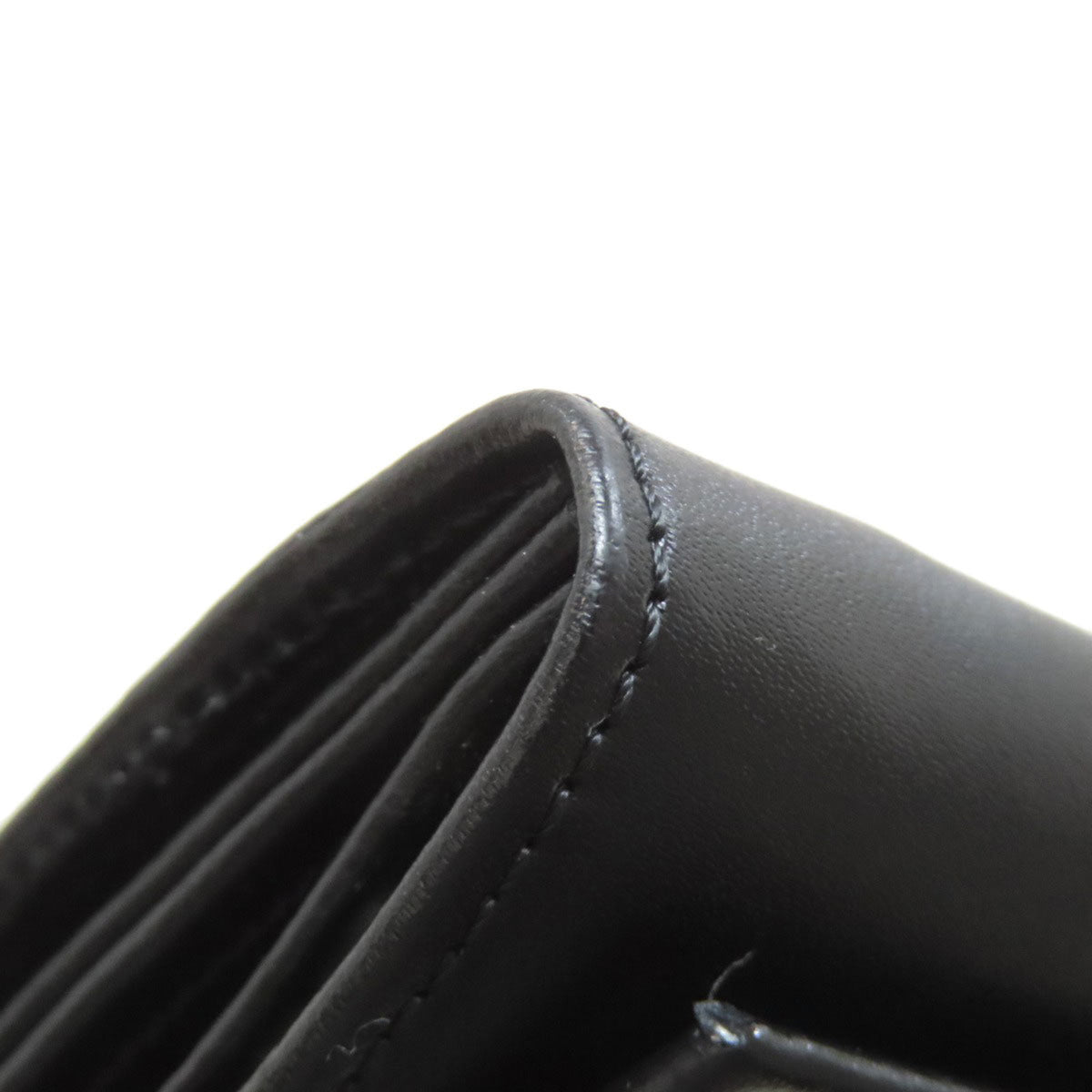 Celine Black Leather Long Wallet (Bi-Fold) (Pre-Owned)