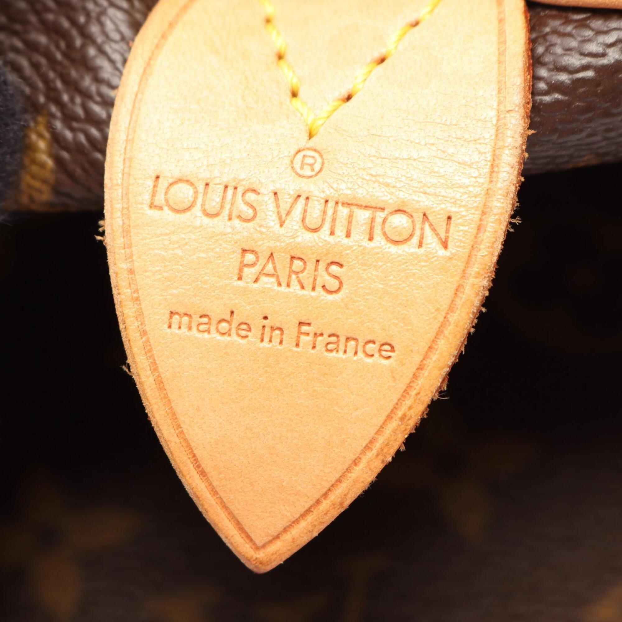 Louis Vuitton Brown Monogram Leather Boston Bag Handbag (Pre-Owned)