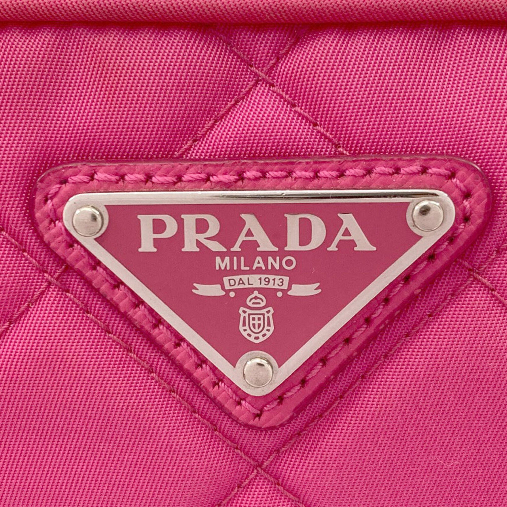 Prada Pink Nylon Shoulder Bag (Pre-Owned)