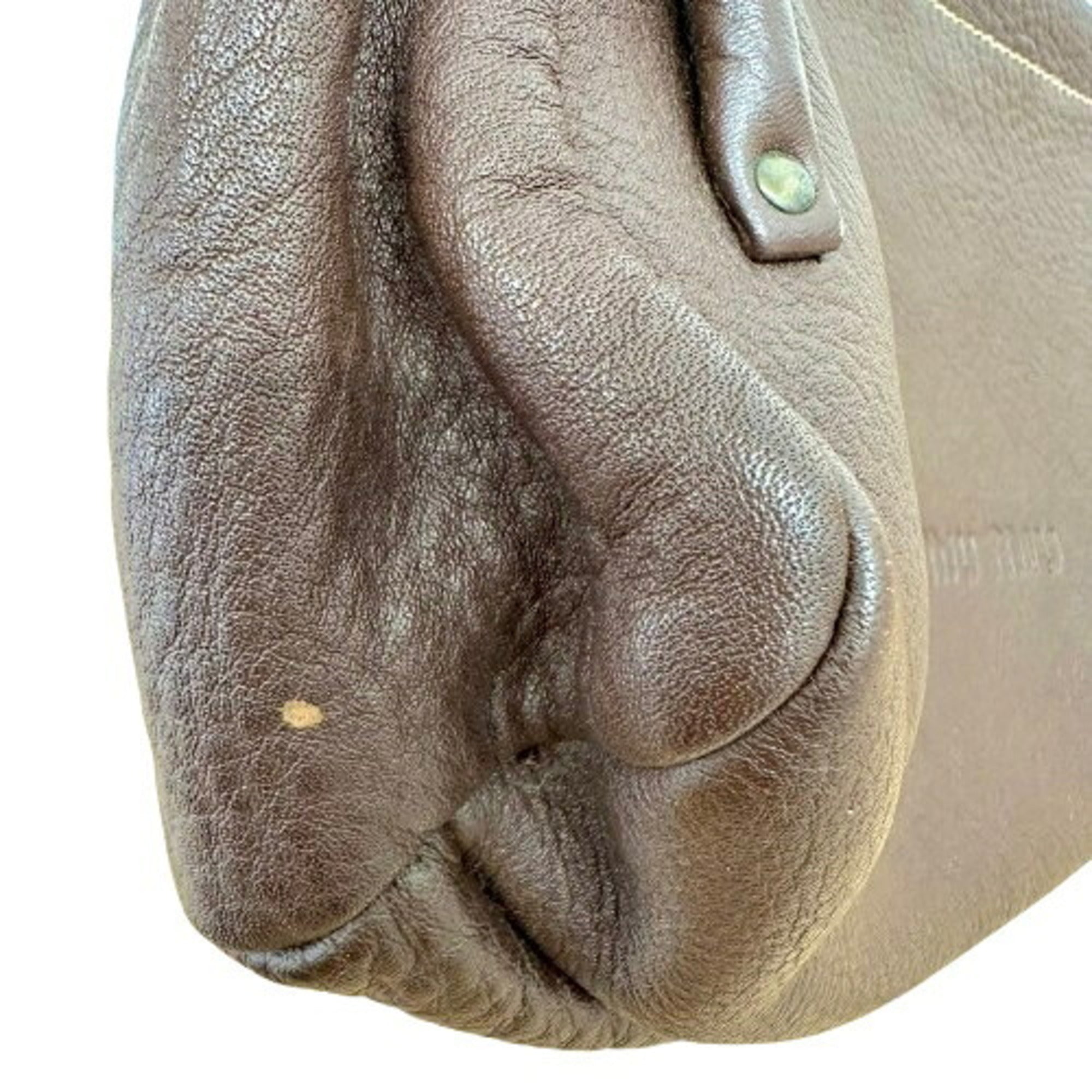 Miu Miu Brown Leather Shoulder Bag (Pre-Owned)