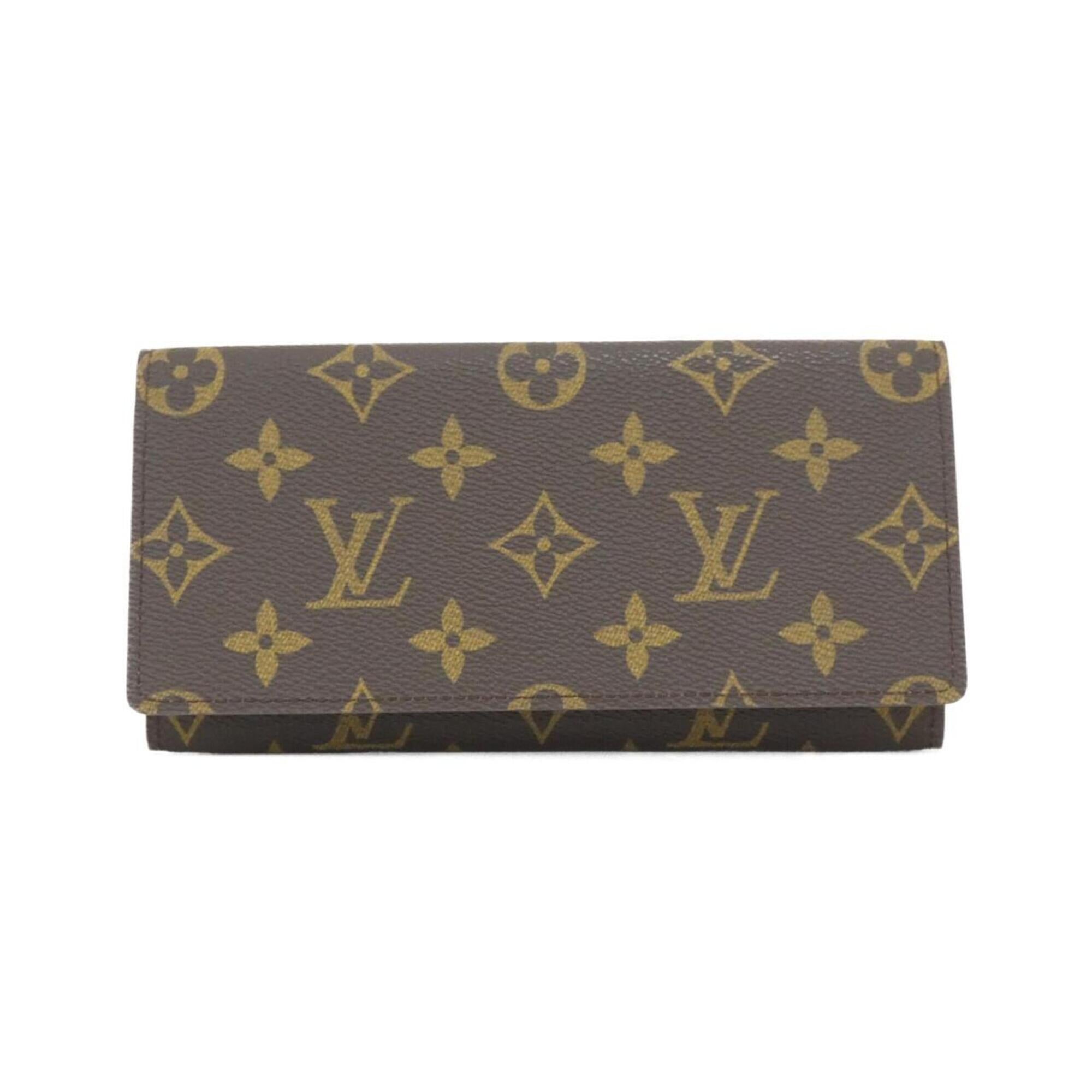 Louis Vuitton Brown Coated Canvas Long Bill Wallet (Bi-Fold) (Pre-Owned)