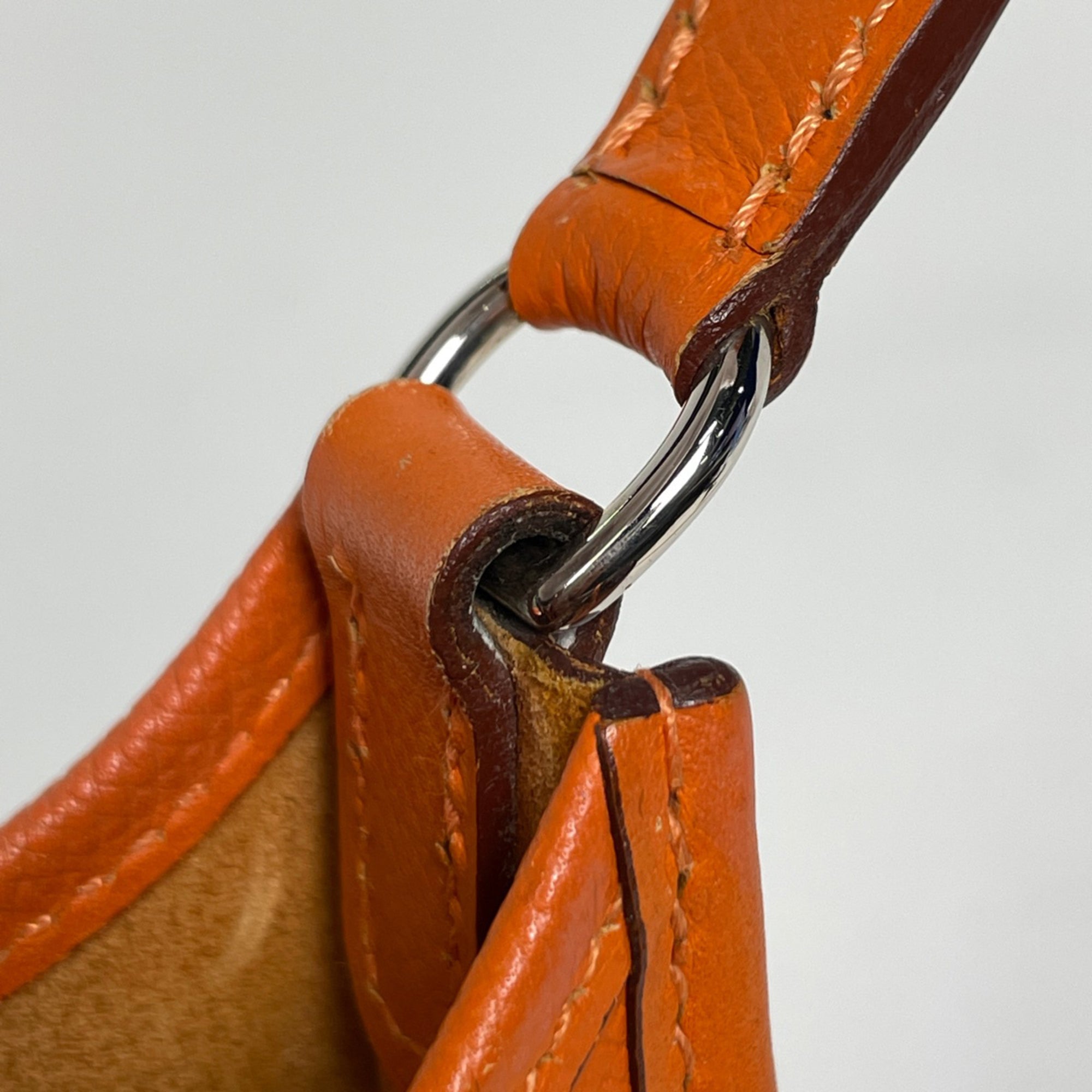 Hermes Potiron Epsom Leather Pochette Shoulder Bag (Pre-Owned)